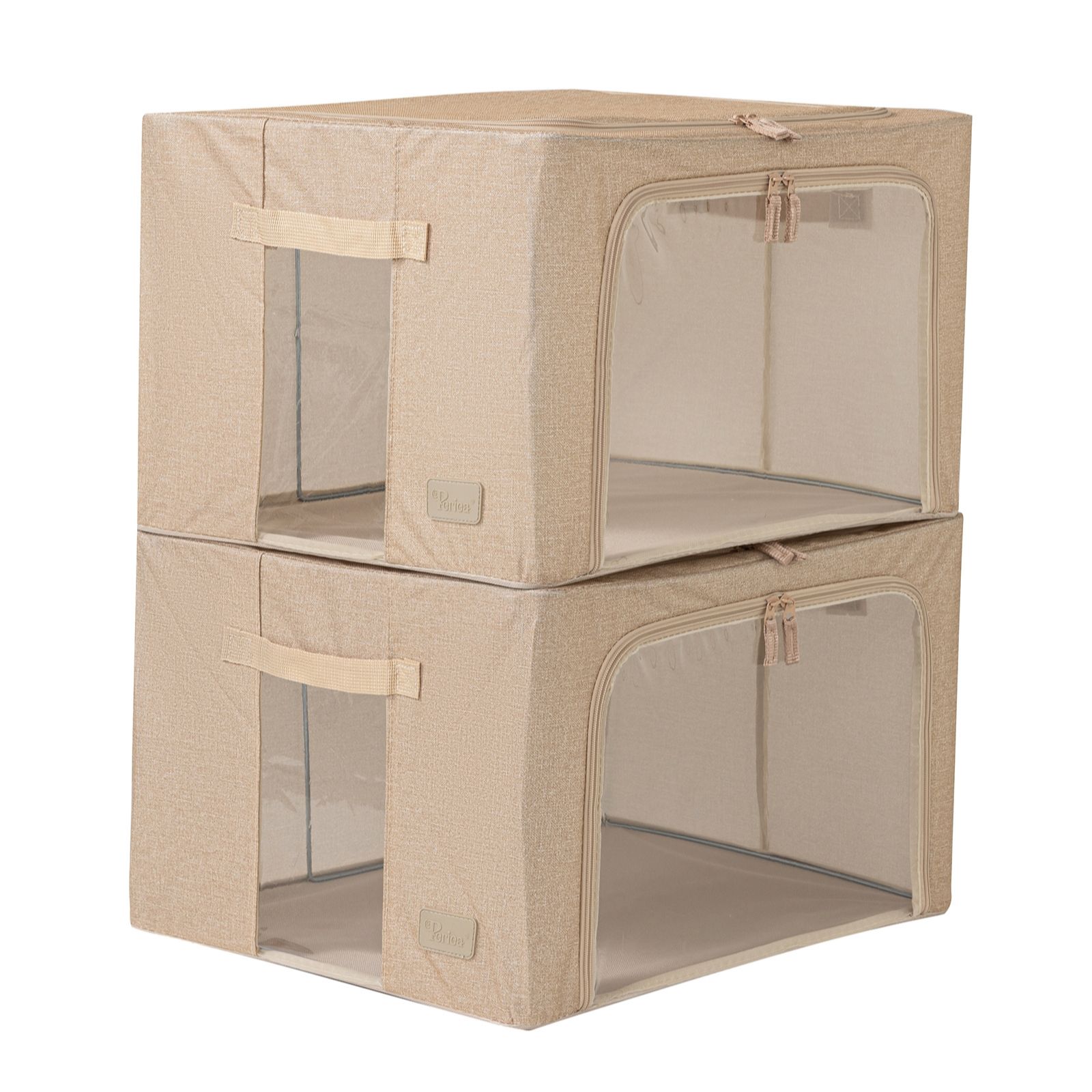Periea Set of 2 Medium Plus Size Collapsible Storage Boxes