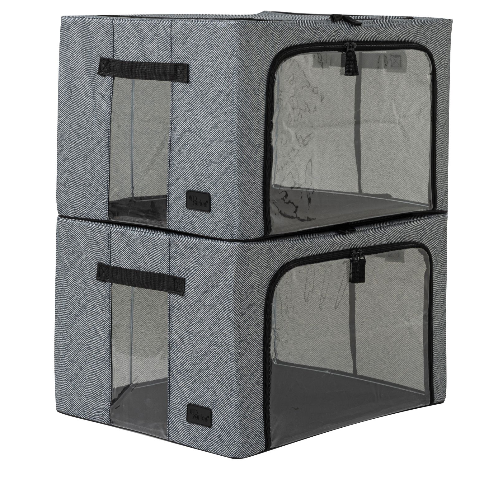 Periea Set of 2 Medium Plus Size Collapsible Storage Boxes