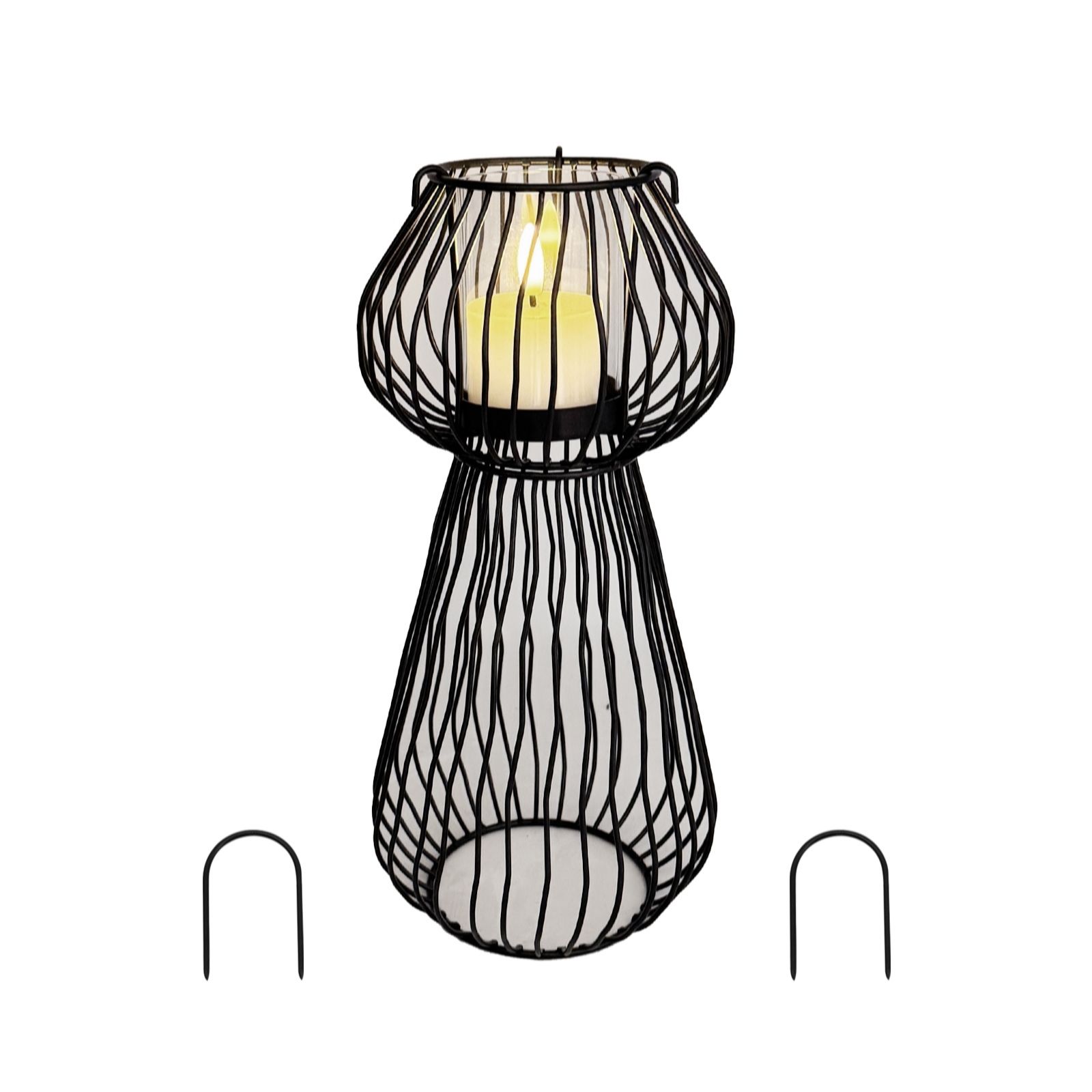 Outlet K by Kelly Hoppen Wavy Line Indoor Outdoor Candle Holder