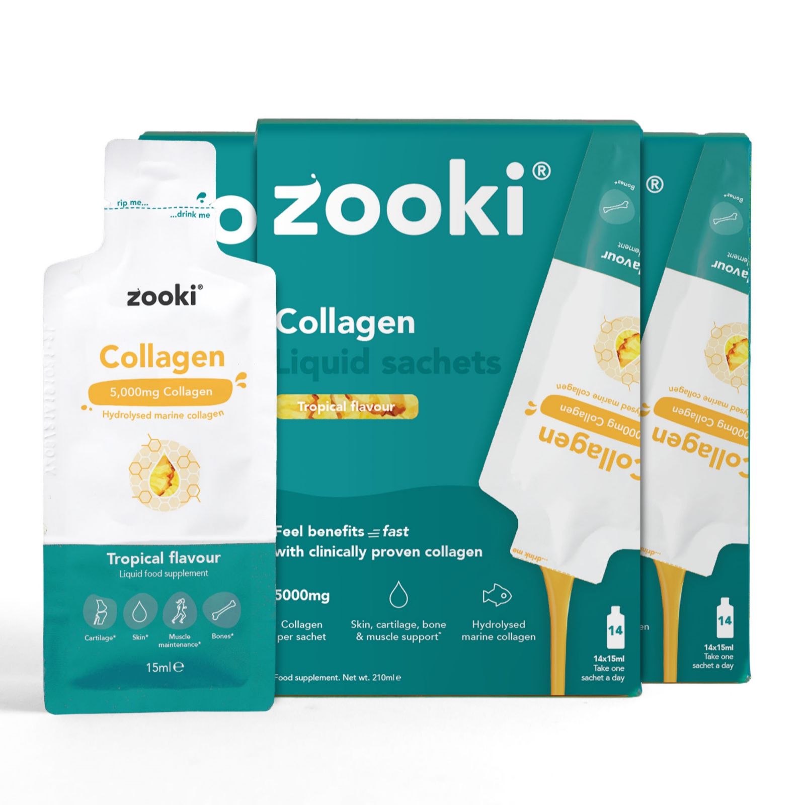 Zooki Marine Collagen Beauty & Health Supplements 6 Week Supply