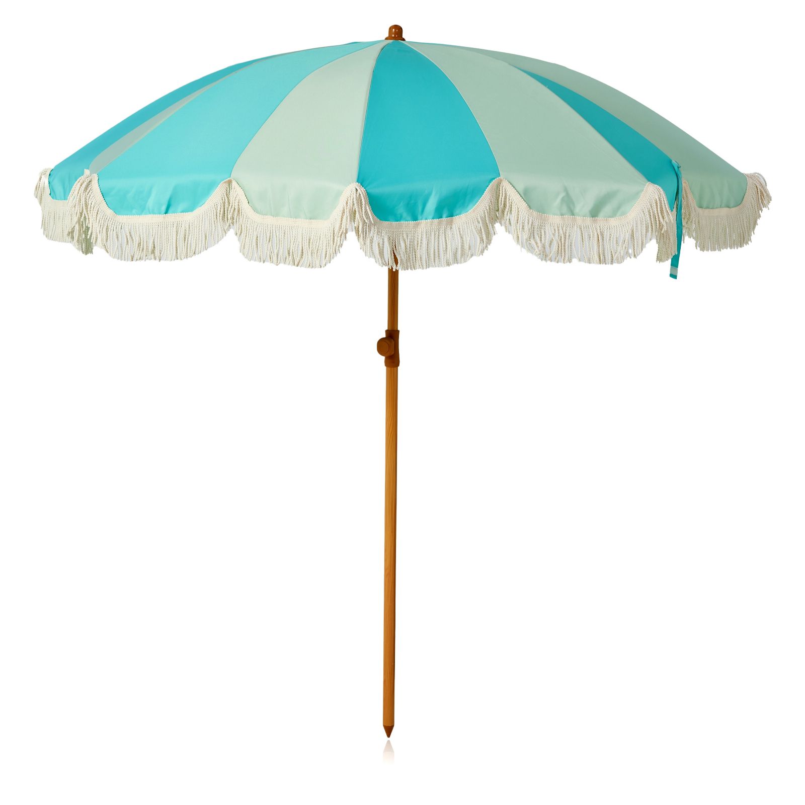 Innovators Sorbet Collection 2 Metre Tonal Stripe Fringed Parasol