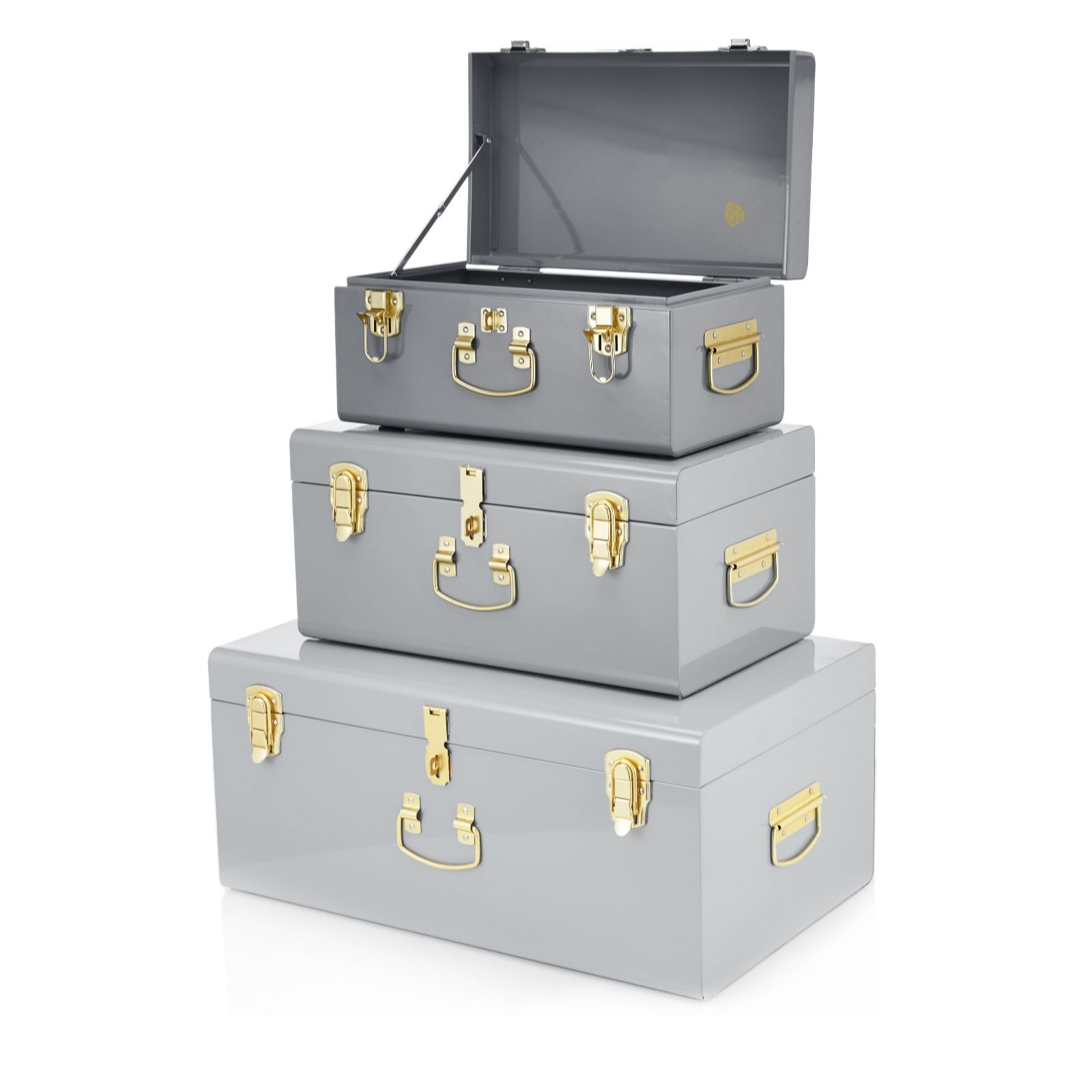 Outlet BundleBerry by Amanda Holden Set of 3 Storage Trunks QVC UK