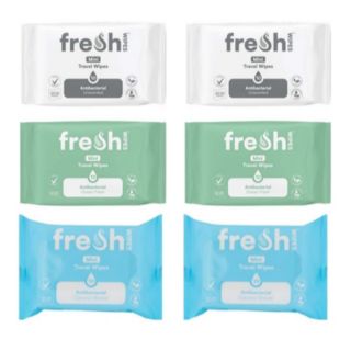 FreshWipes Travel Wipes Set of 6 Packs