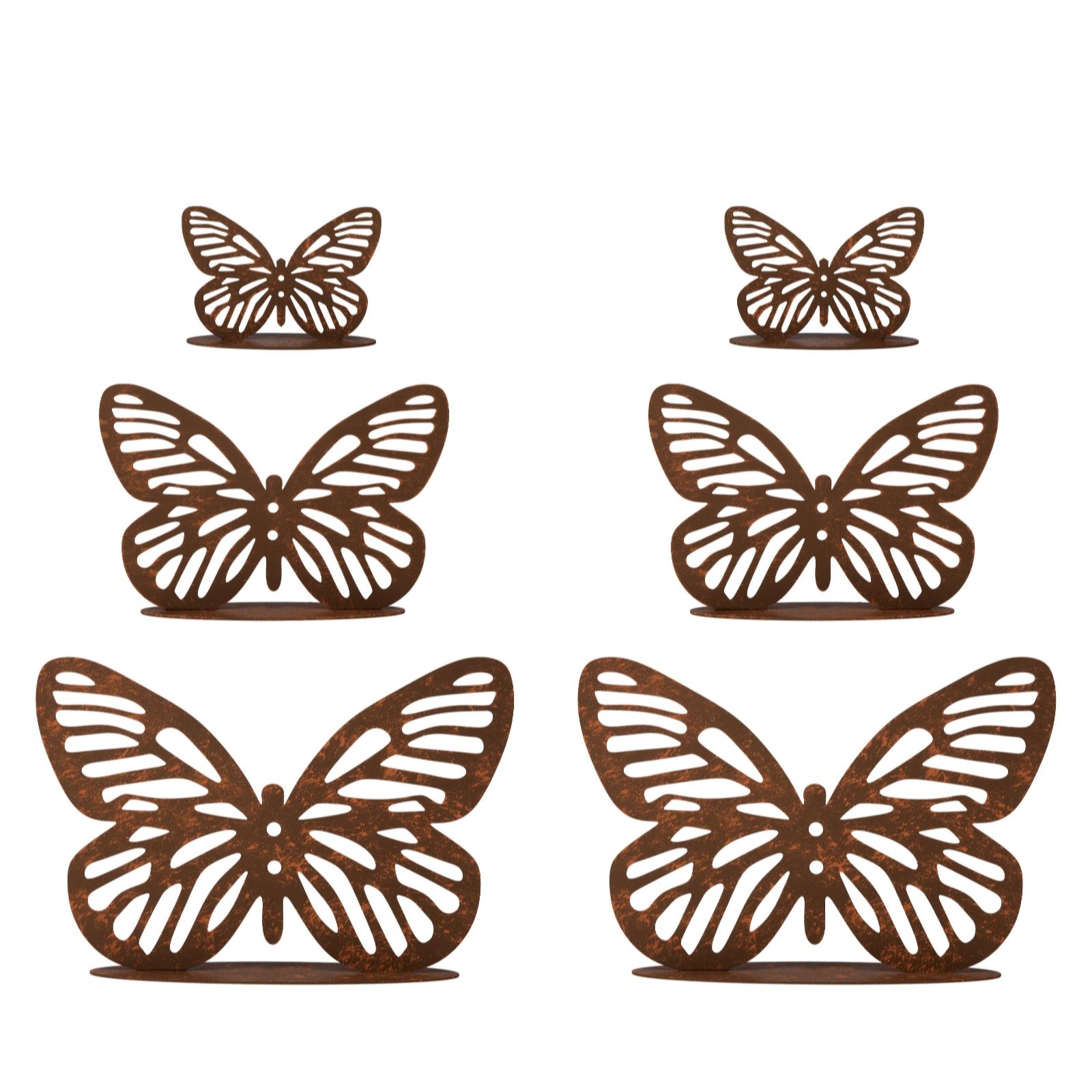 Outlet Garden Stories Metal Buterflies Garden Decoration Set of 6