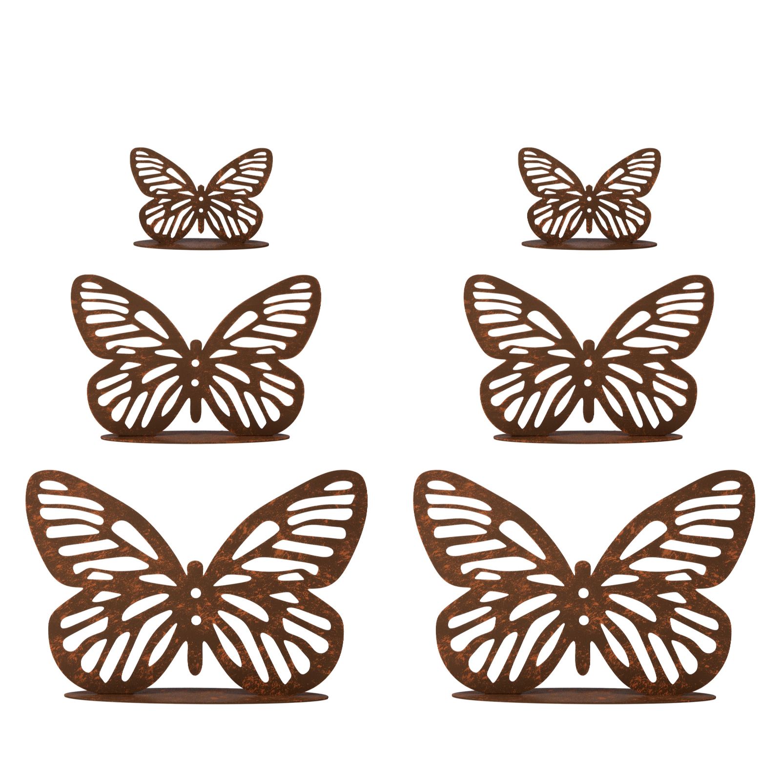 Outlet Garden Stories Metal Buterflies Garden Decoration Set of 6
