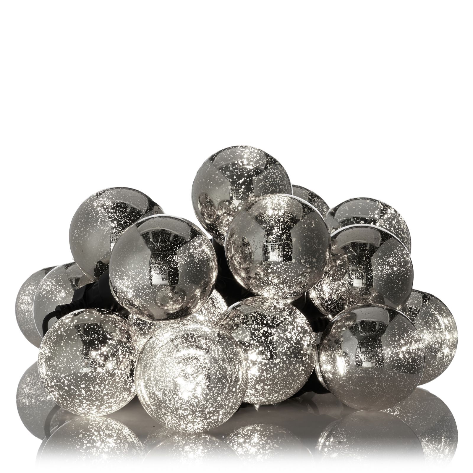 Garden Reflections 15m Solar Light Strand with 20 Globe LED Bulbs