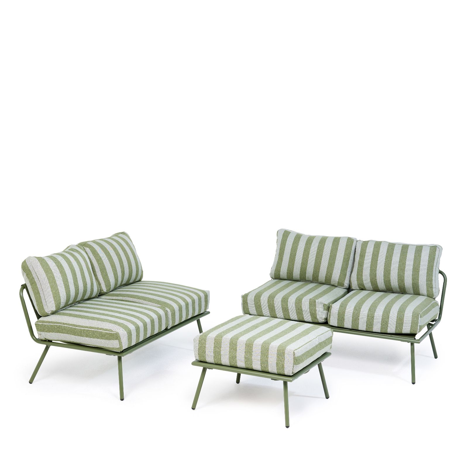 Garden Stories Studio 70 Stripe Multi-Way Corner Sofa with Lounger Set