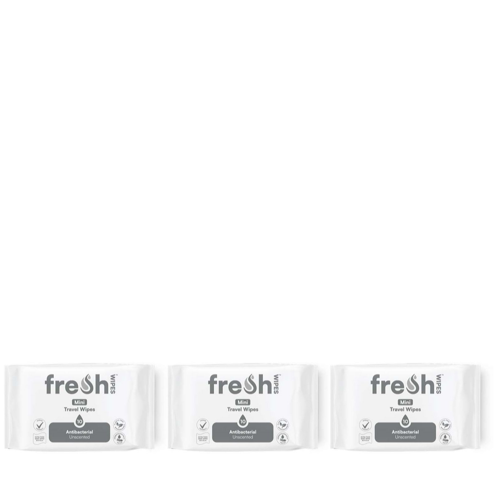 FreshWipes Travel Wipes Set of 3 Packs