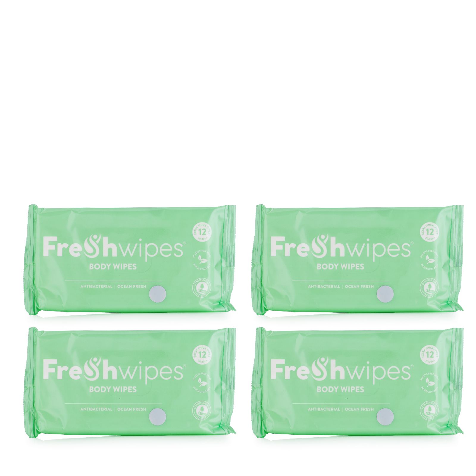 FreshWipes Body Wipes Set of 4 Packs