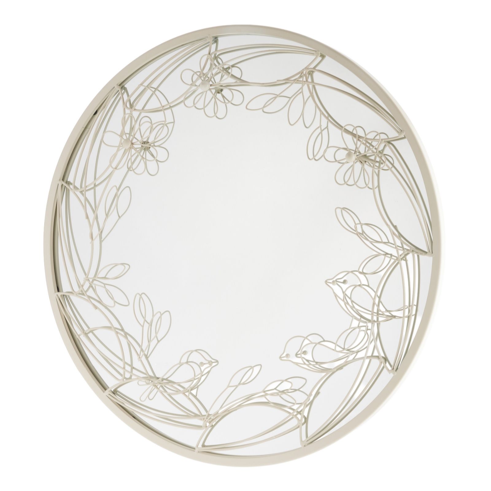 Garden Stories Round Indoor Outdoor Rustic Frame Mirror 54cm