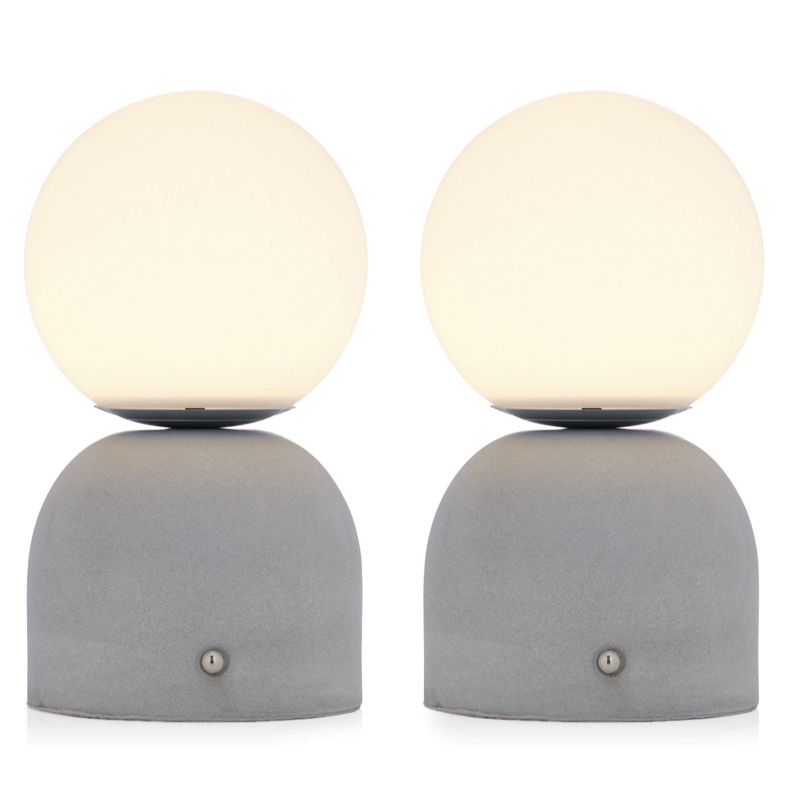 K by Kelly Hoppen Set of 2 Rechargeable Cement Lamps
