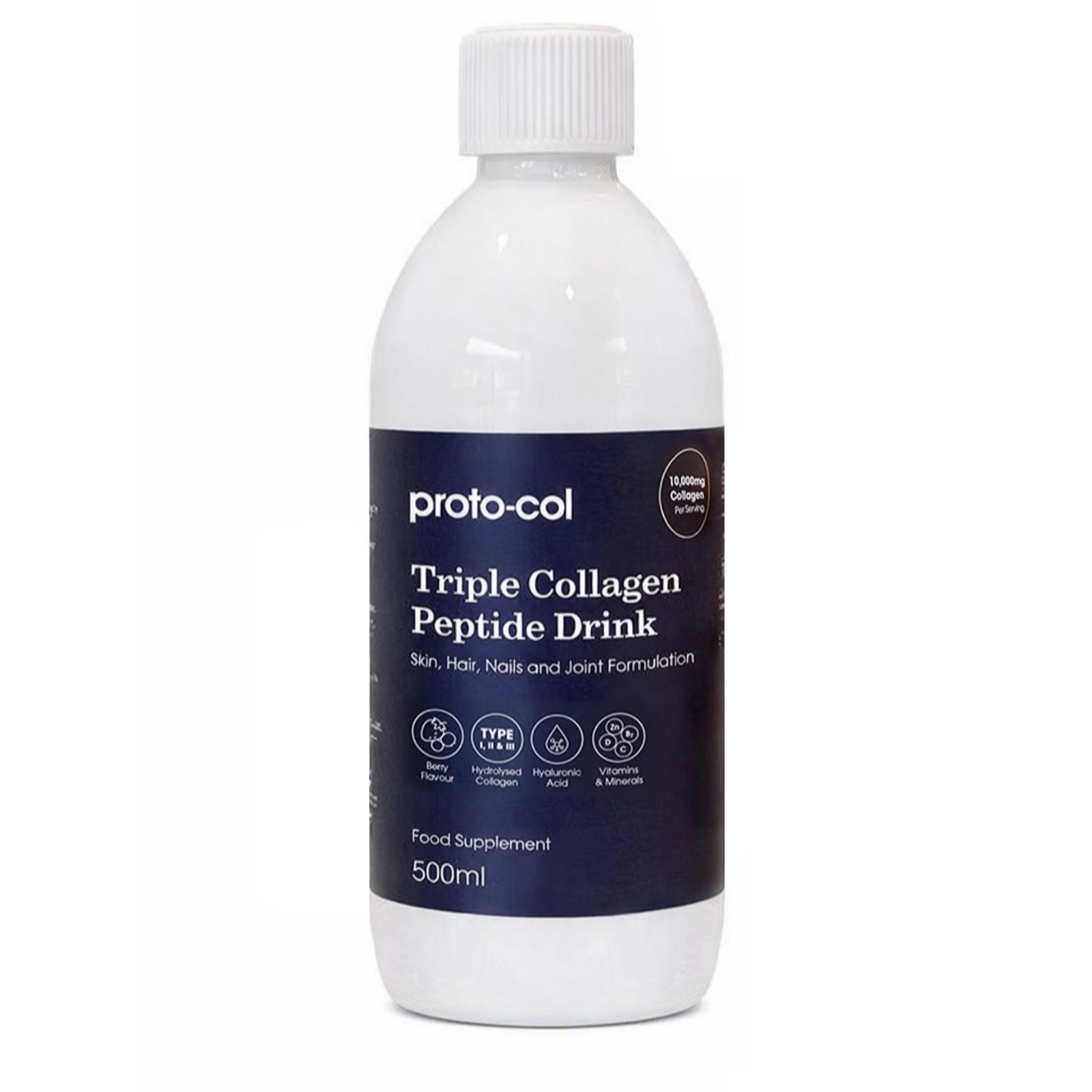 Proto-col Triple Collagen Peptide Drink 500ml