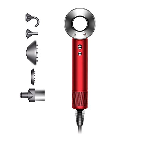 Dyson Red Supersonic Hair Dryer with Case