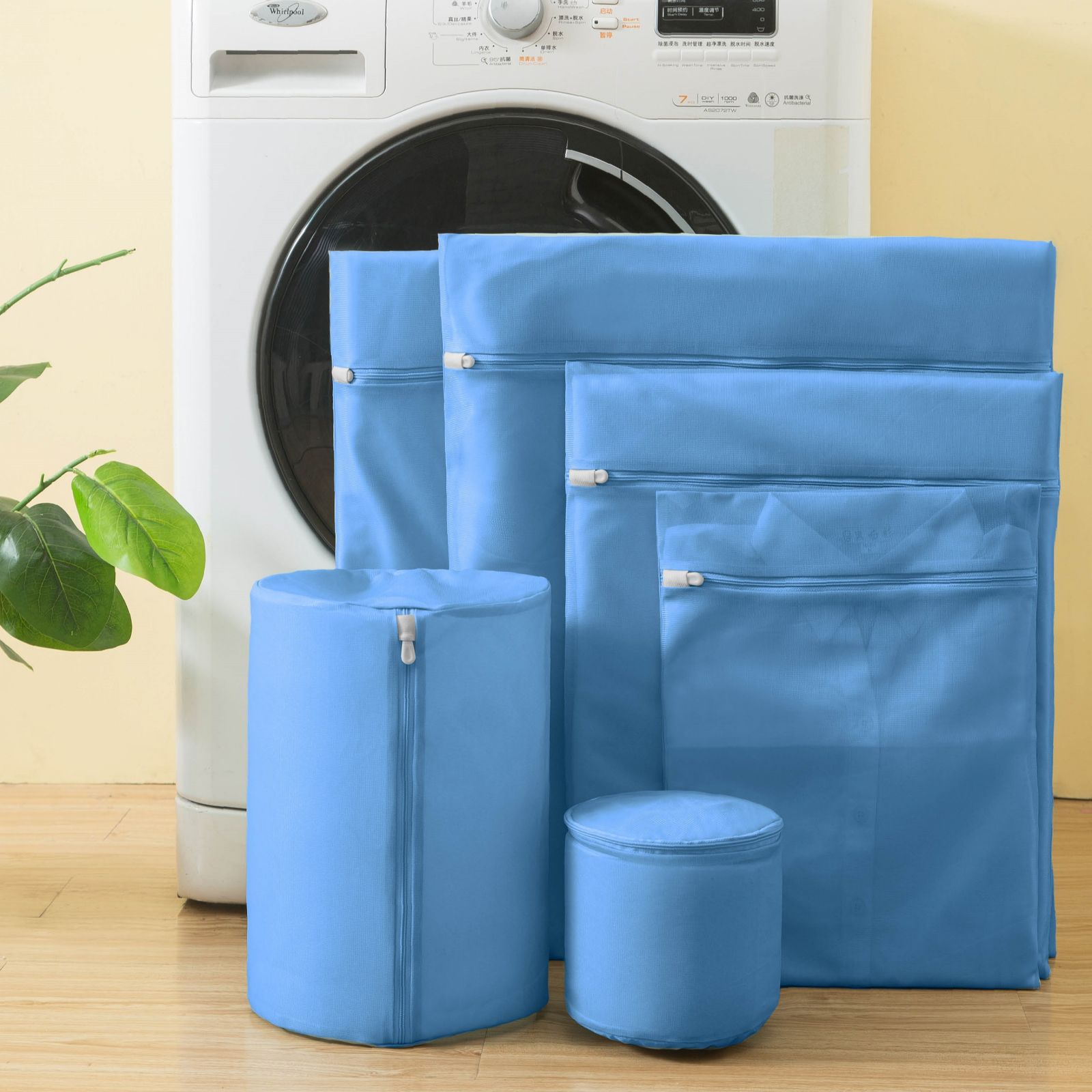 Organised Options Set of 6 Anti Bacterial Mesh Wash Bags