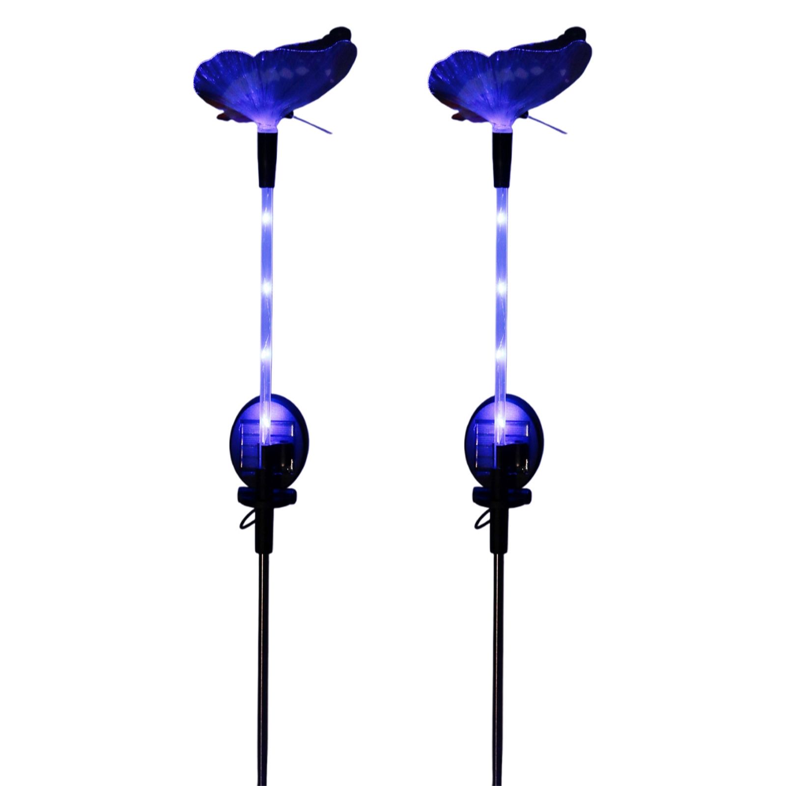 Outlet Garden Stories Set of 2 Solar Butterfly Stake Light