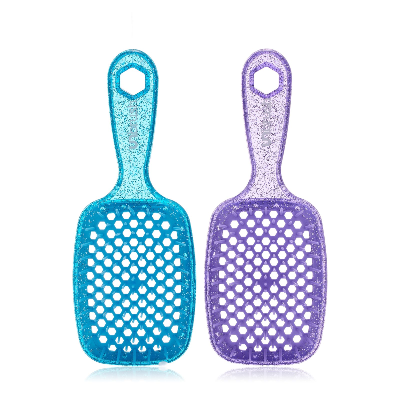 UNbrush Detangling Hair Brush Glitter Duo
