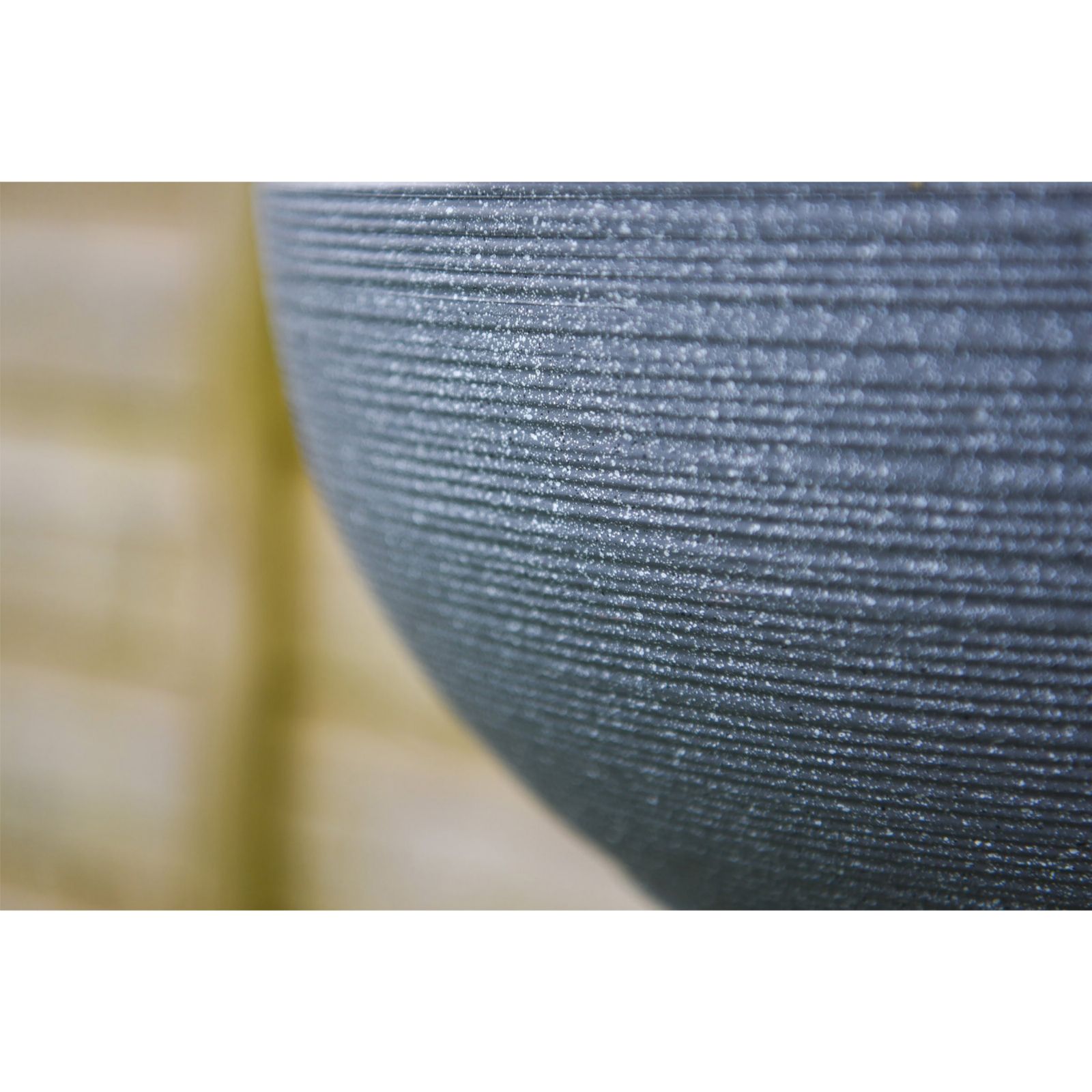 Thompson & Stone Effect Dark Grey Hanging Basket 35cm QVC UK