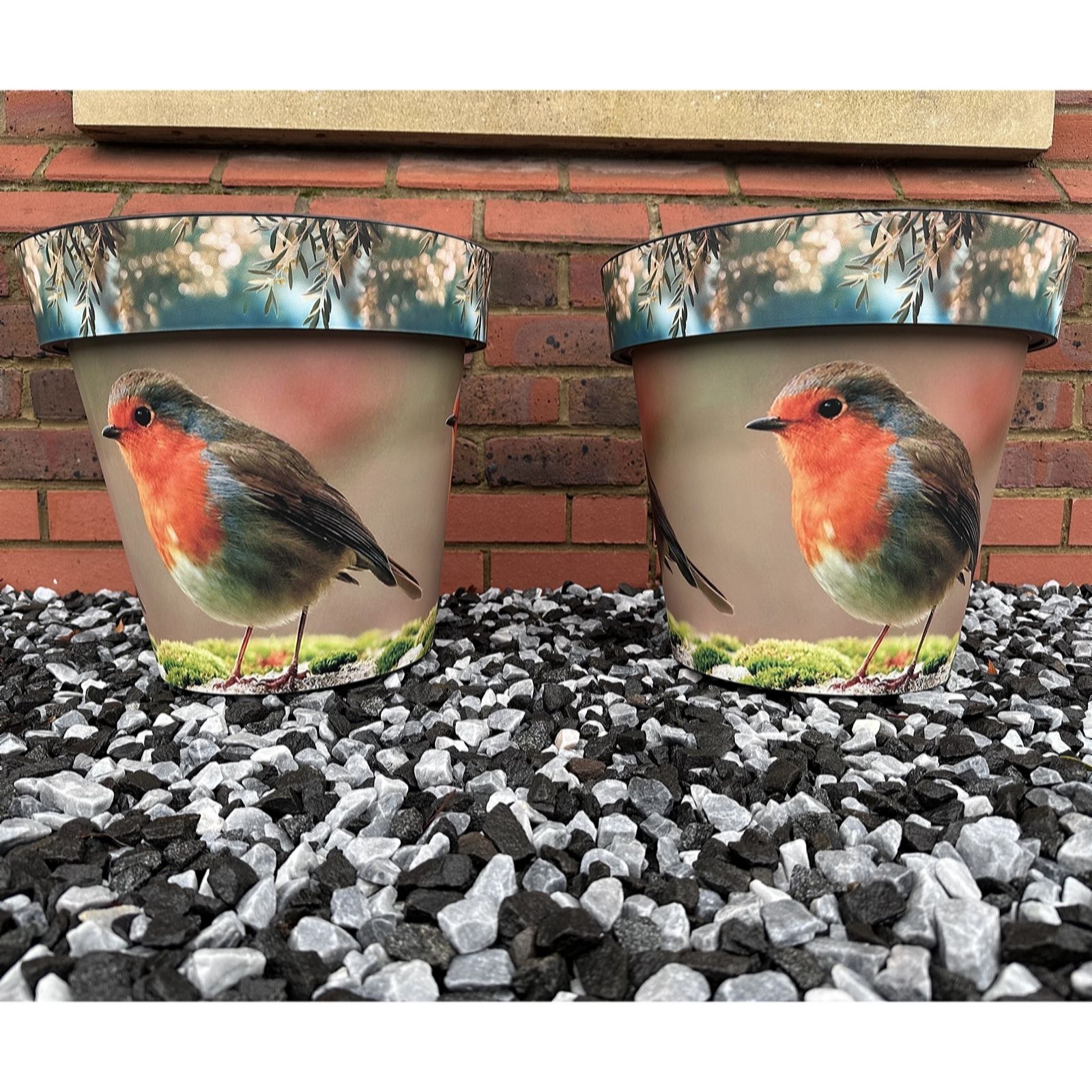 Grumpy Gardener Set of Two 37.5cm XL SongBird Planters