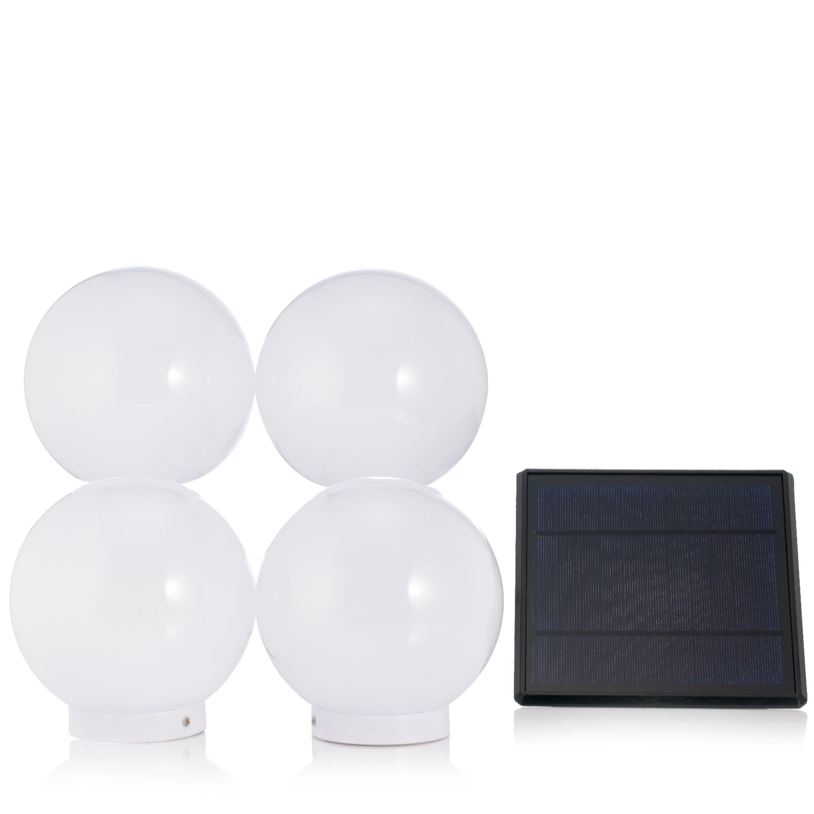 Luminous Set of 4 Solar Globe Stakes