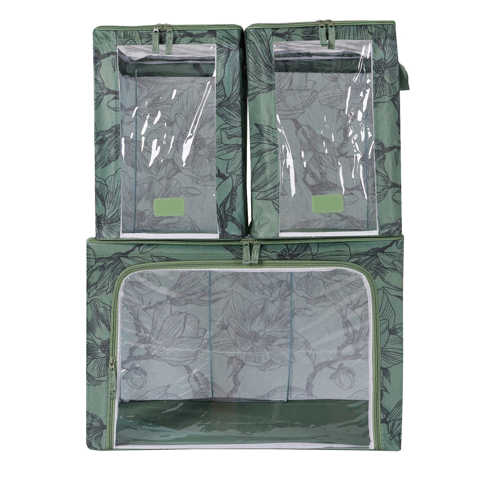 Periea Set of 3 Printed Nestable Storage Boxes