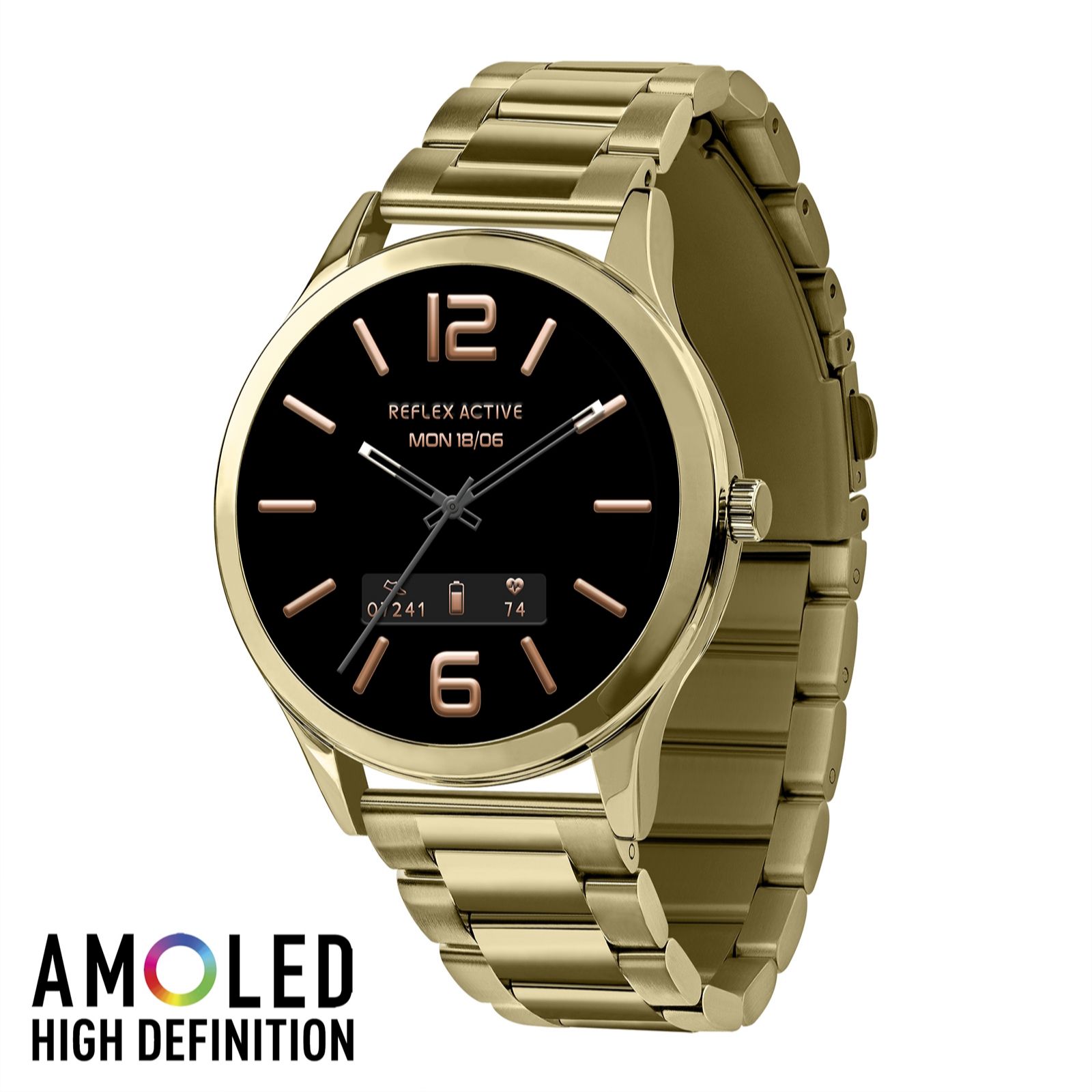 Reflex Active Series 31 Stainless Steel Bracelet AMOLED Smart
