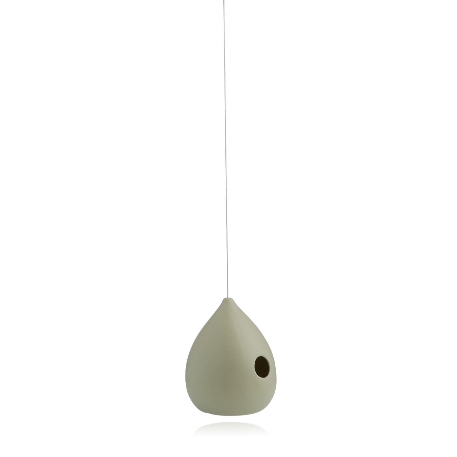 Outlet K by Kelly Hoppen Set of 2 Ceramic Hanging Teardrop Bird Feeders