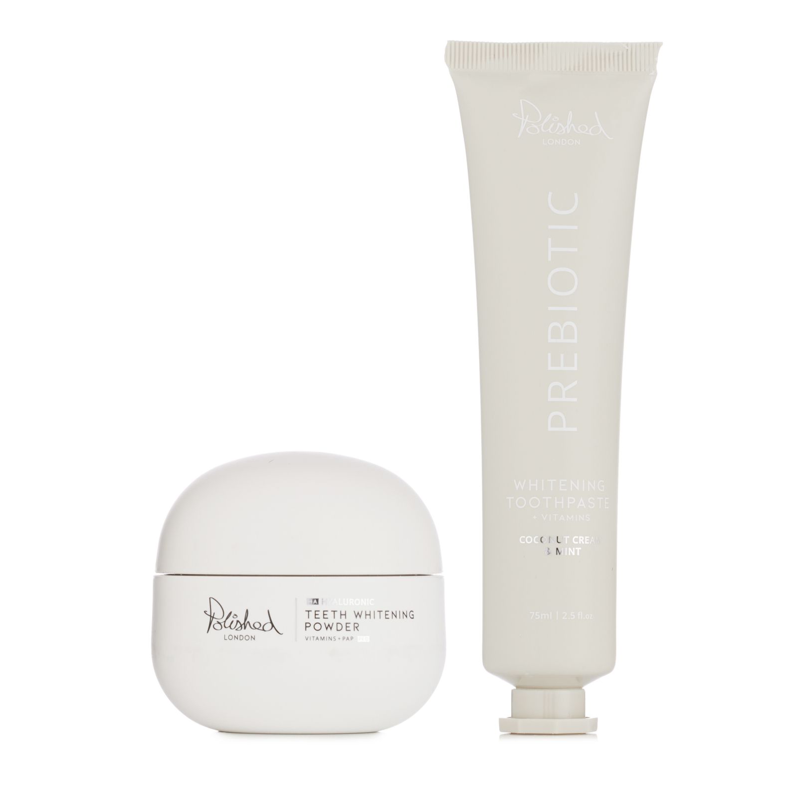 Polished London Hyaluronic Teeth Whitening Powder & Toothpaste Duo