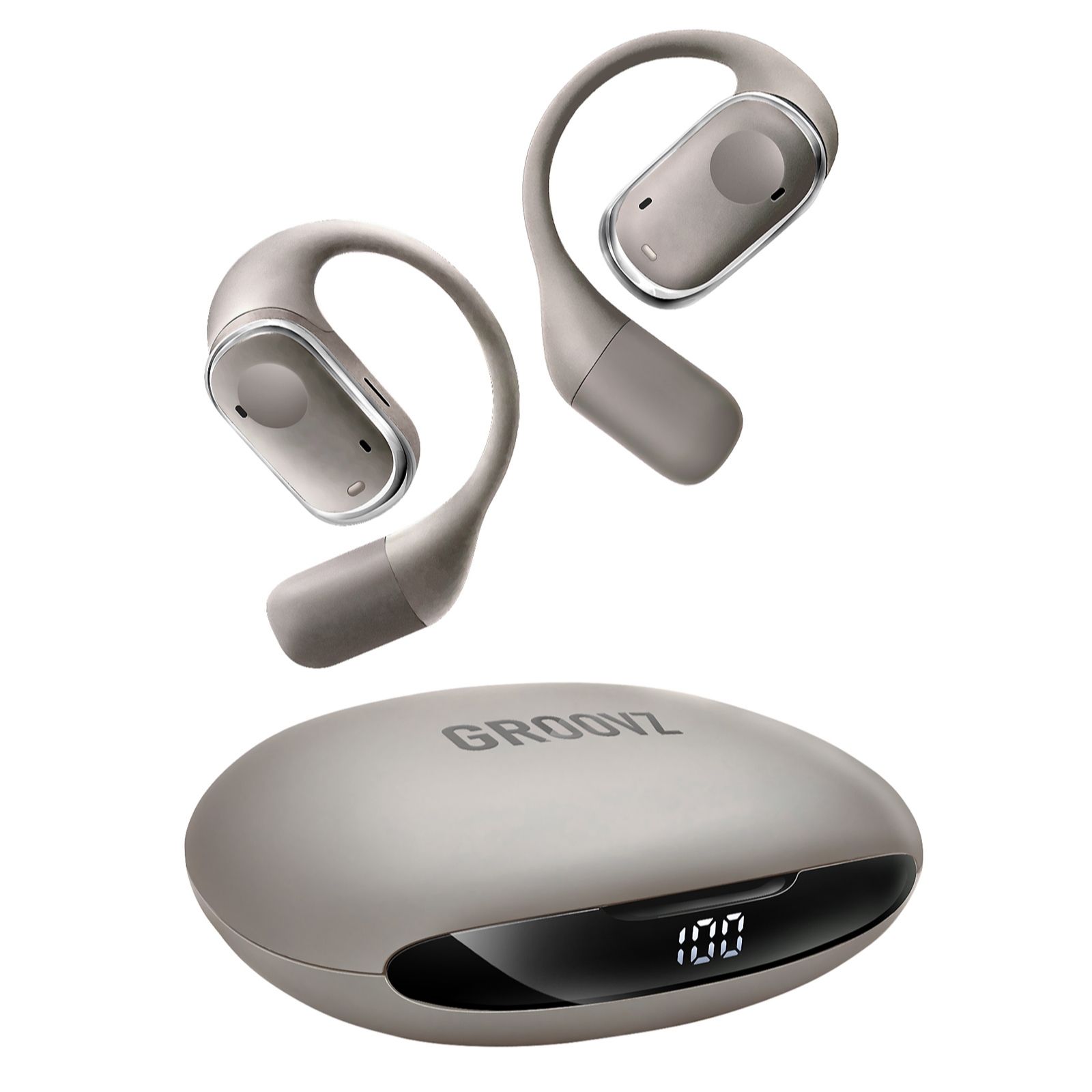 Groovz Plus True Wireless Open-Ear Headphones w/ Charging Case