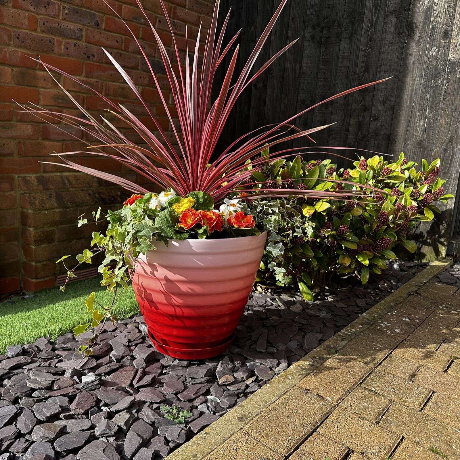 Grumpy Gardener Set of 2 37.5cm Large Ombre Twist Pot
