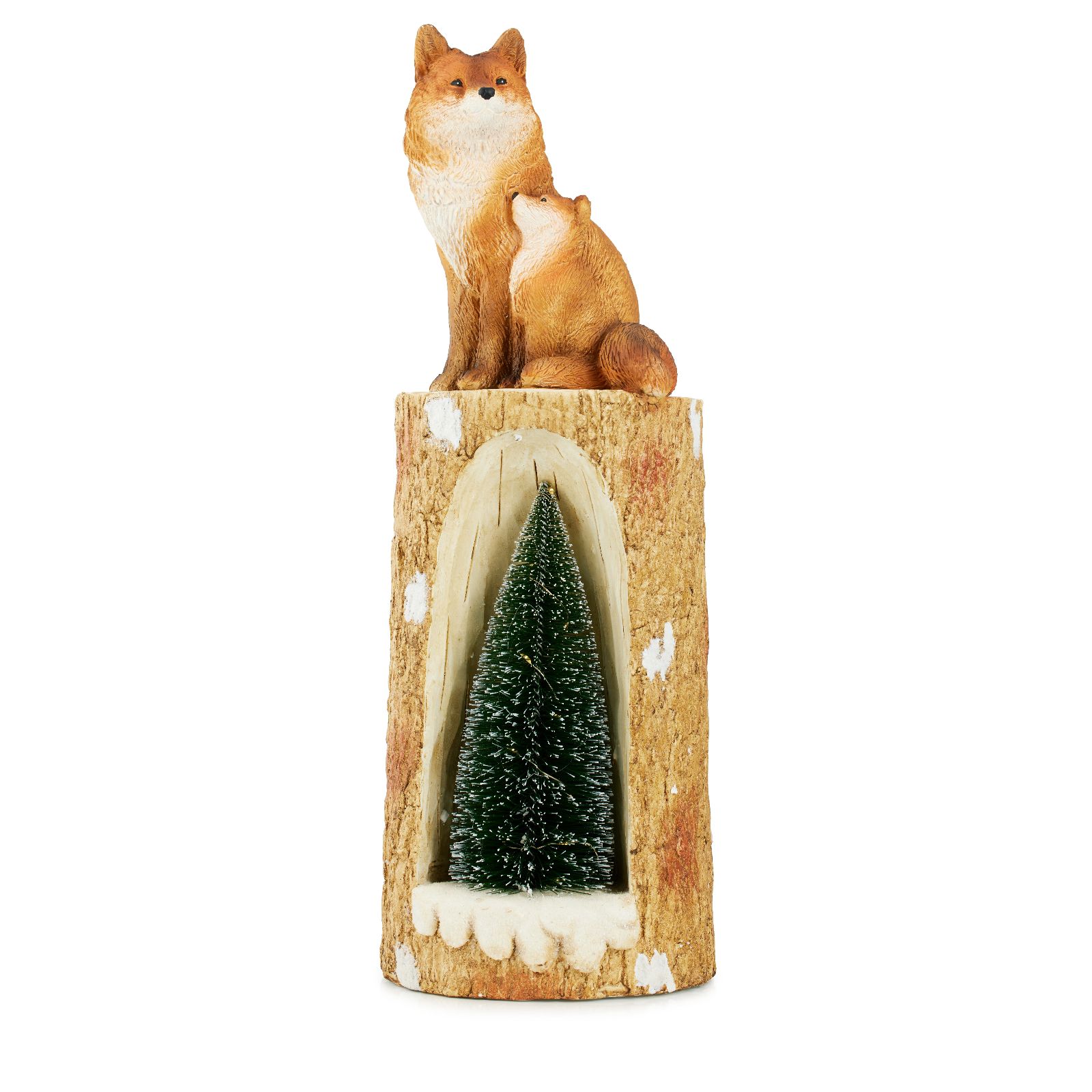 Grumpy Gardener LED Novelty Christmas Tree Log