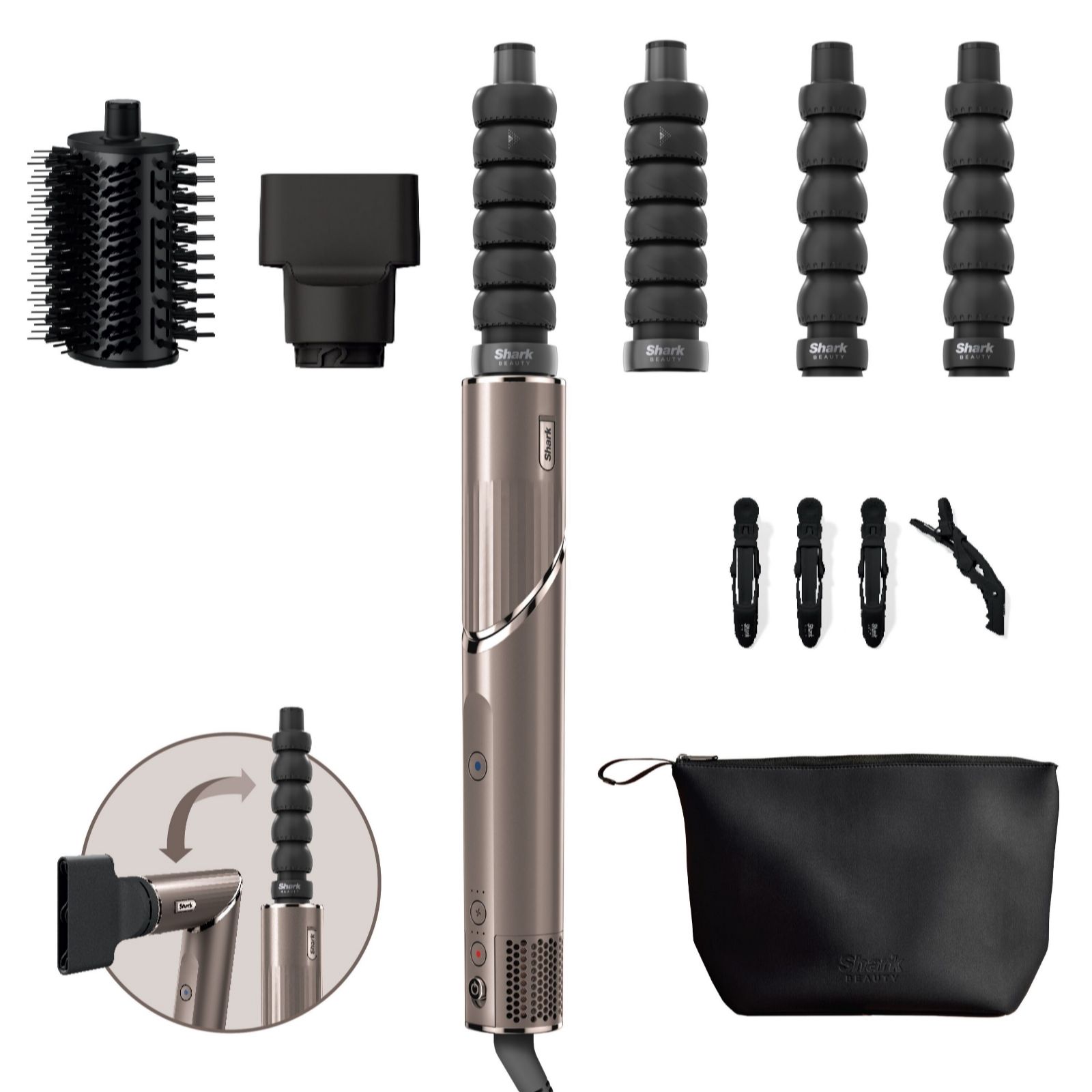  Shark FlexStyle 4-in-1 Mocha Silver Air Styler & Dryer