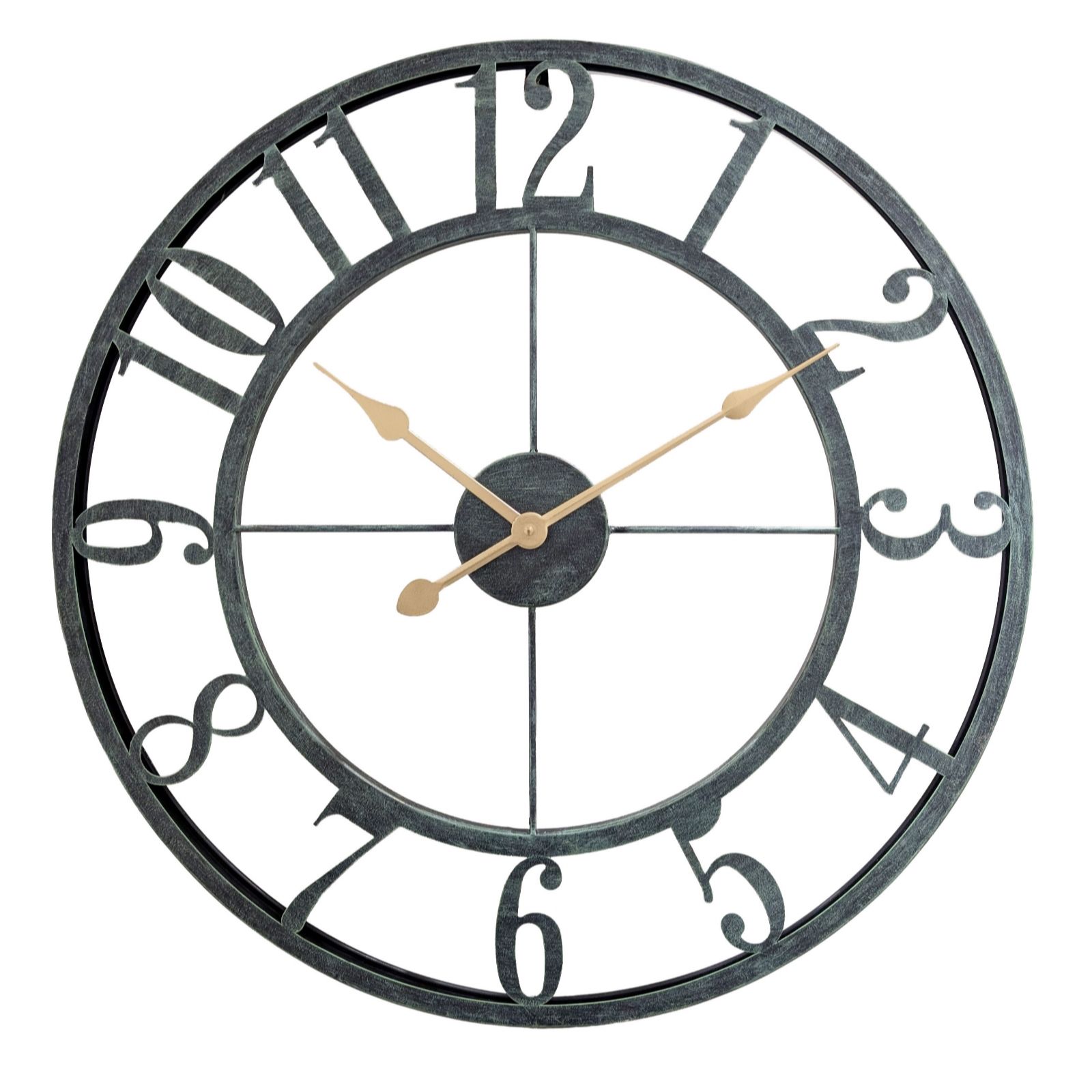 Outlet Garden Stories Indoor Outdoor Skeleton Clock