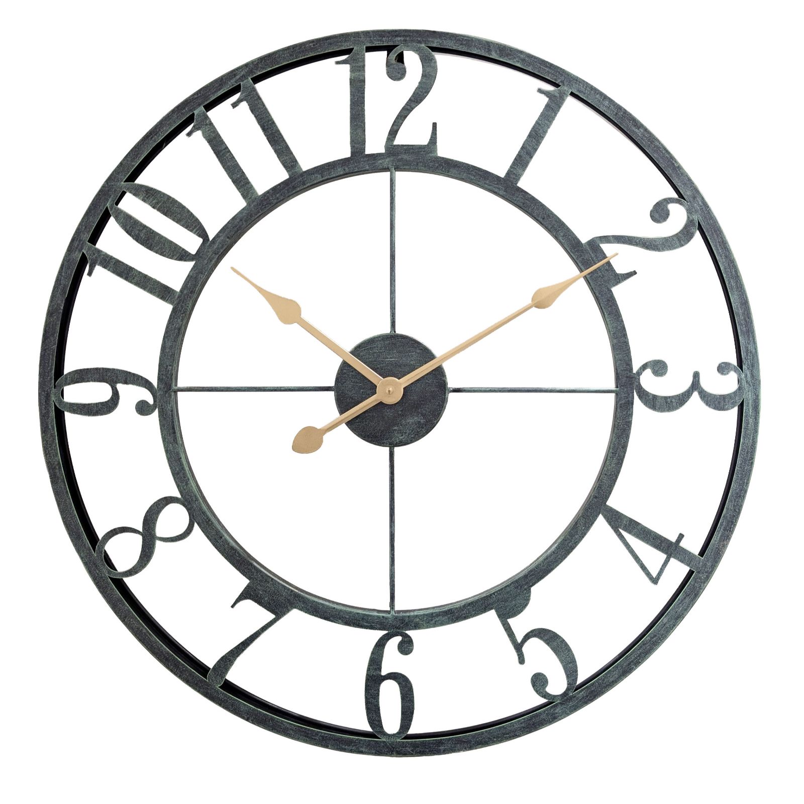 Outlet Garden Stories Indoor Outdoor Skeleton Clock