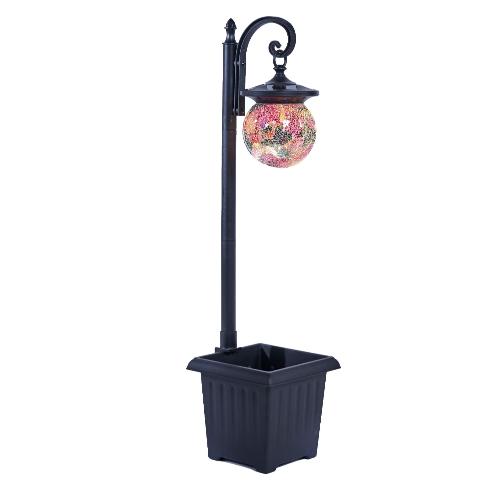 Luxform Solar Mosaic Lampost - QVC UK