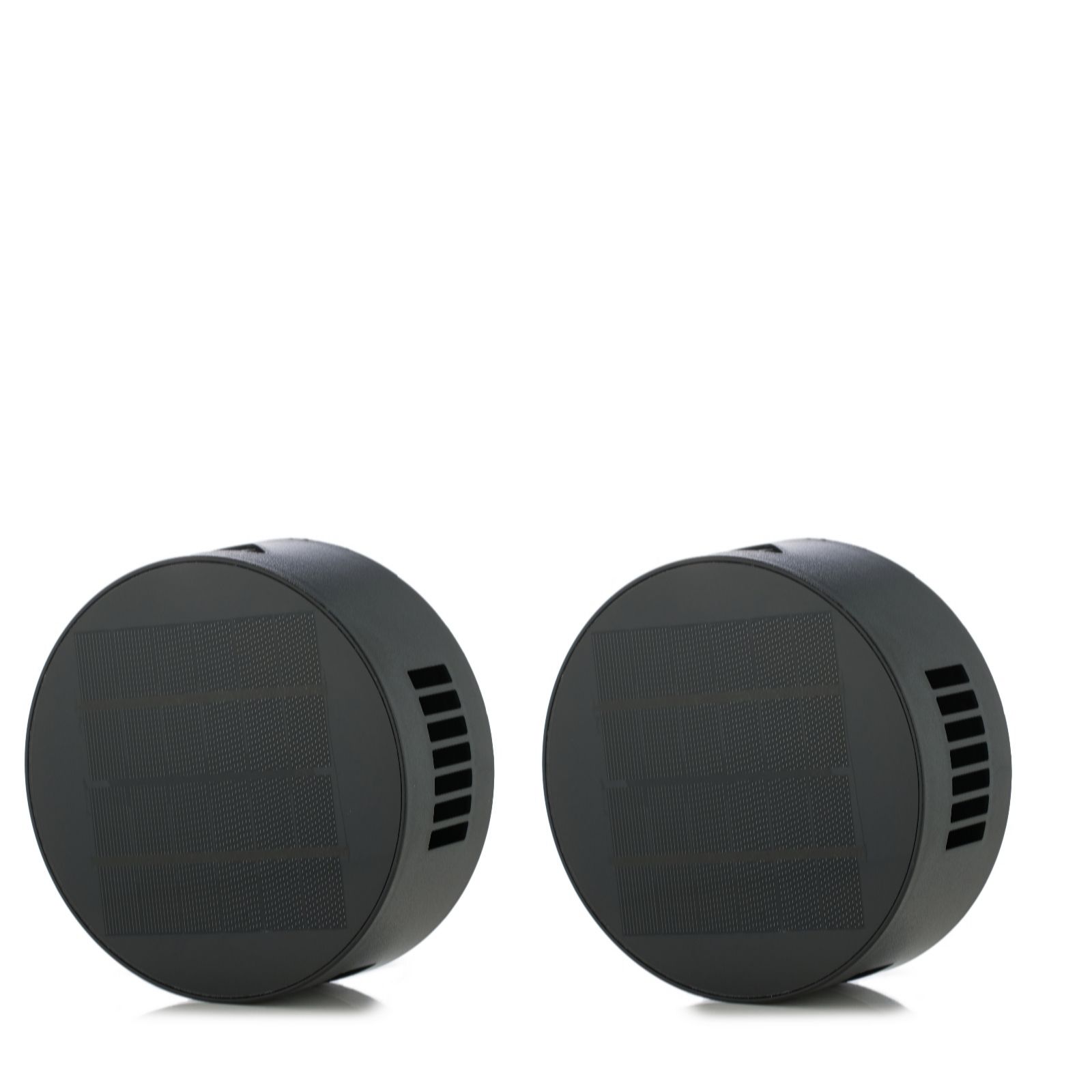 Garden Outlet Reflections 2 x Circle Solar Wall Lights& Adjustable Angle