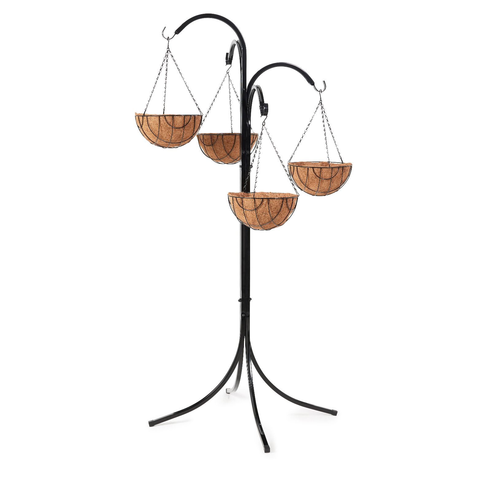 Grumpy Gardener Hanging Basket Stand & 4 x  Hanging Baskets