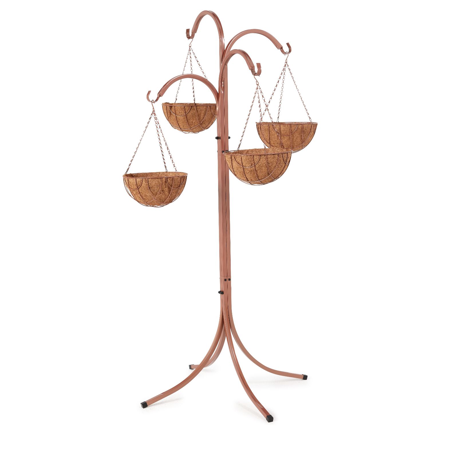 Grumpy Gardener Hanging Basket Stand & 4 x  Hanging Baskets