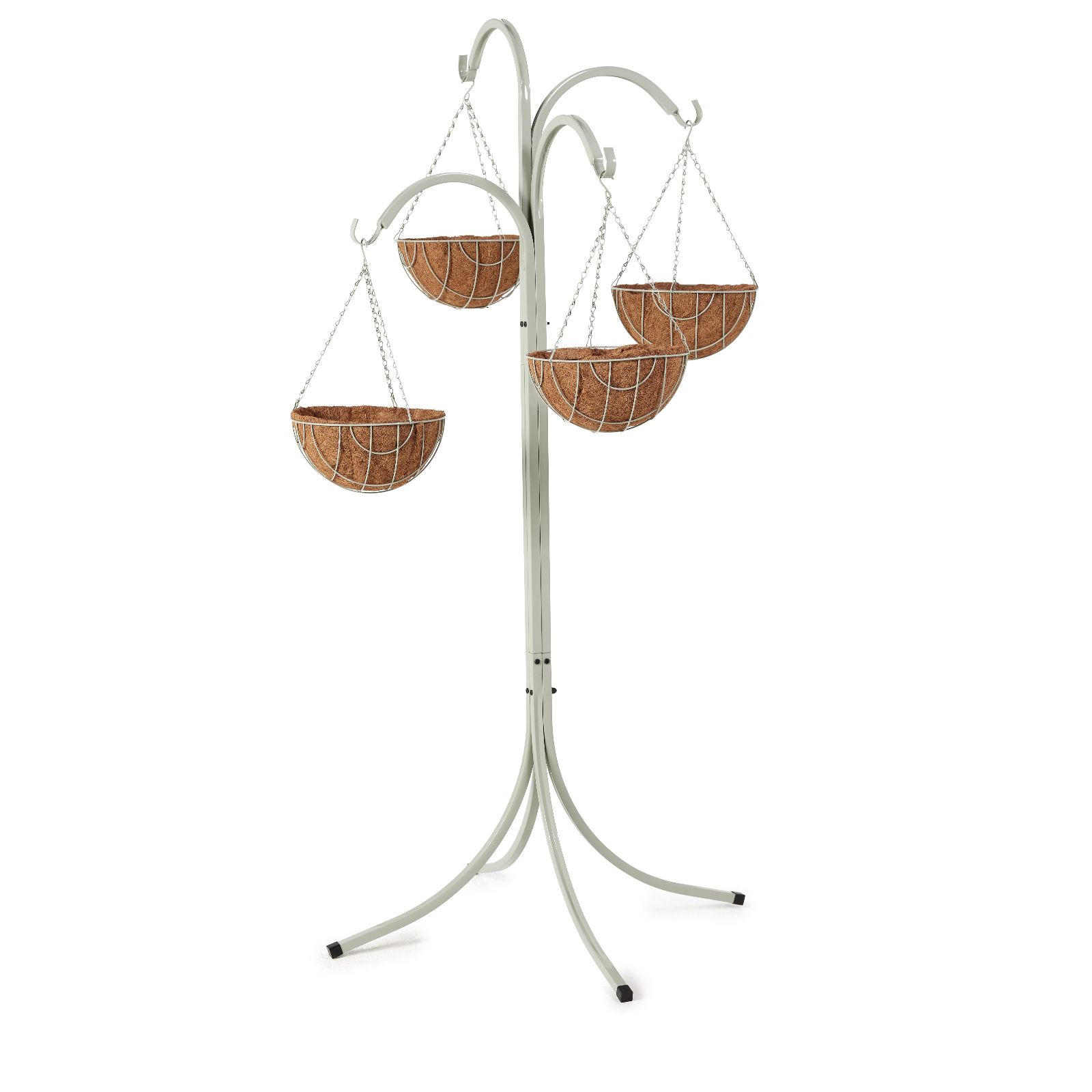 Grumpy Gardener Hanging Basket Stand & 4 x  Hanging Baskets