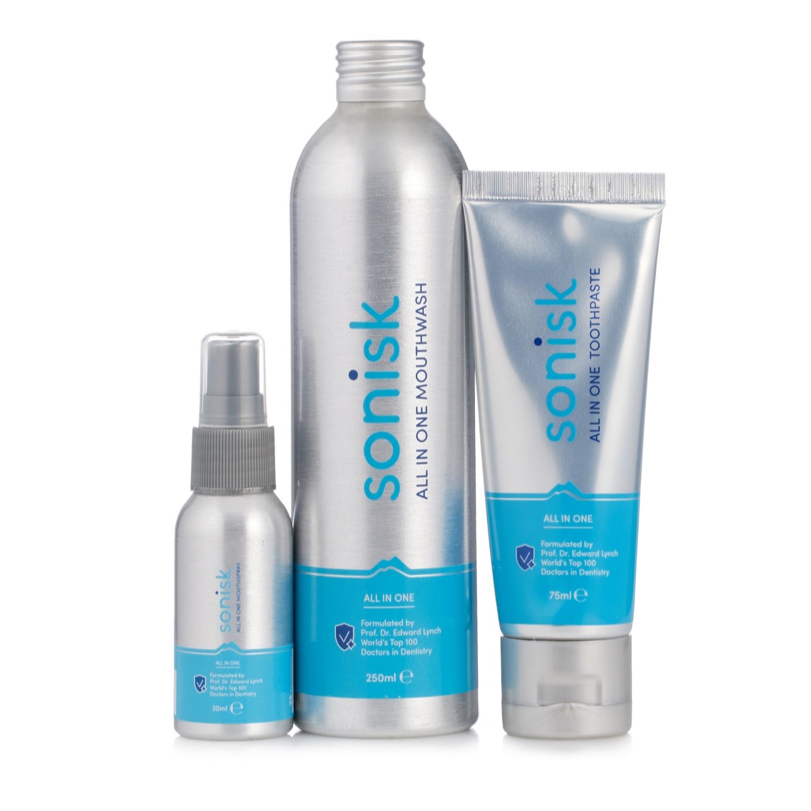 Sonisk Toothpaste Breathspray & Mouthwash Trio