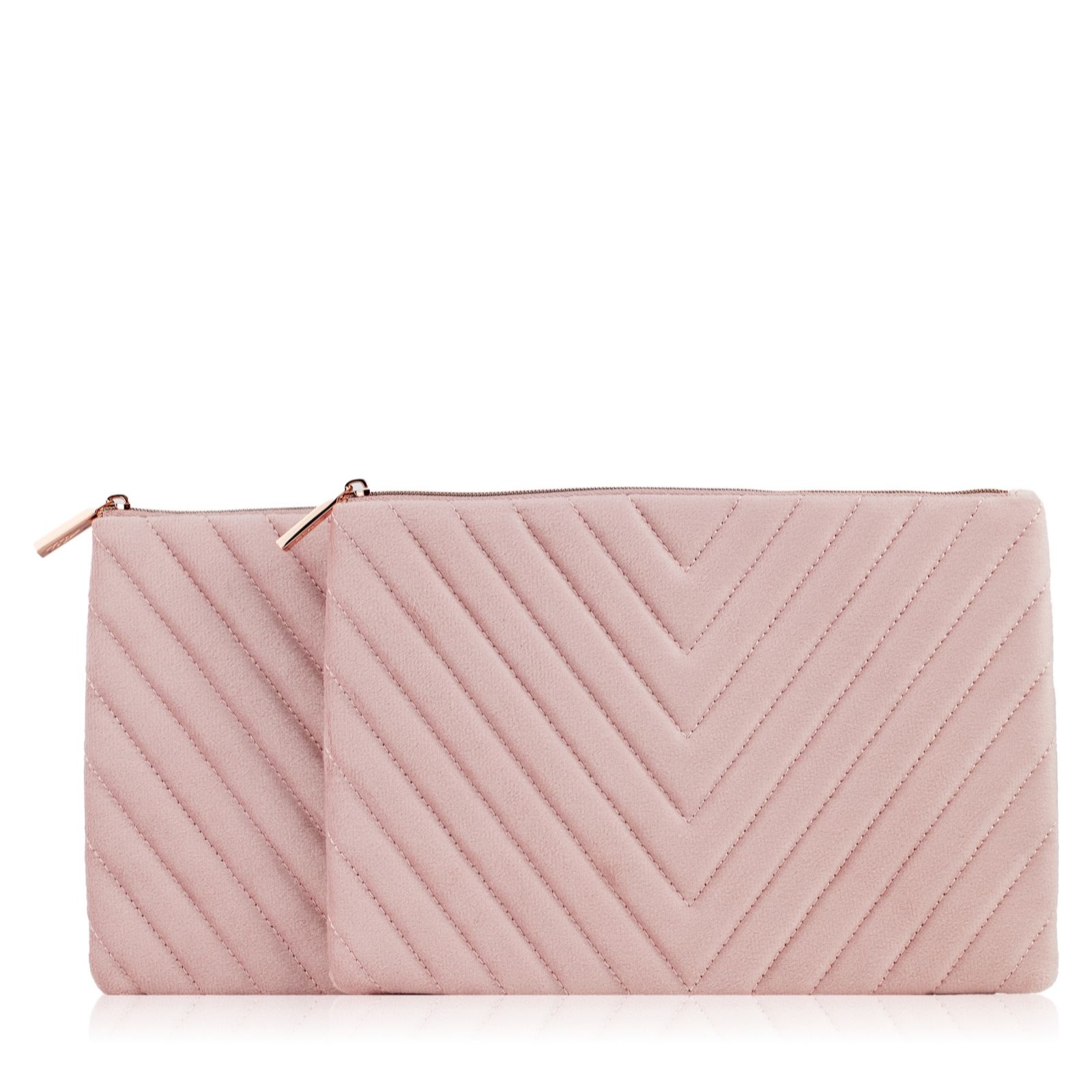 Outlet Tili Set of 2 Velvet Cosmetic Pouches