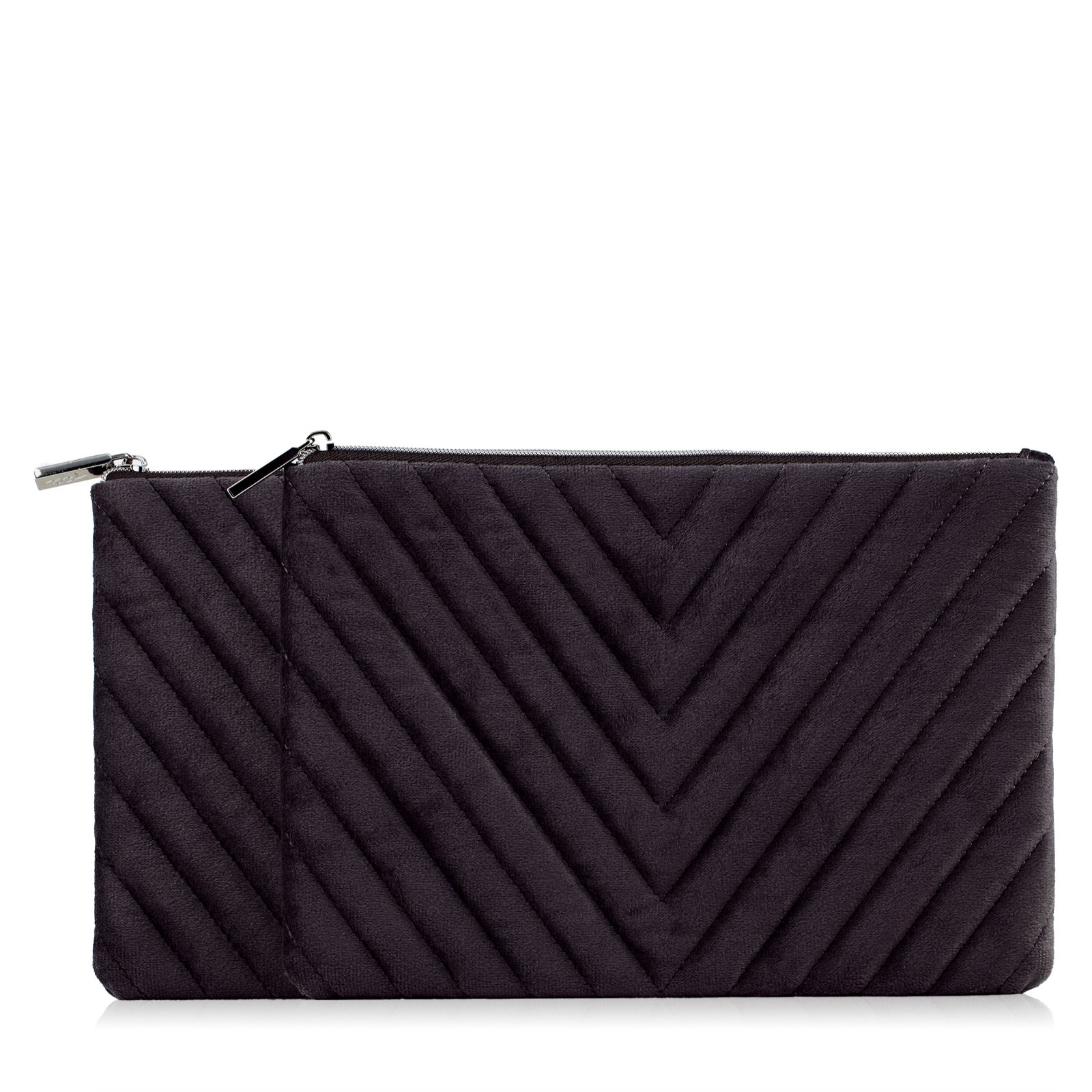 Outlet Tili Set of 2 Velvet Cosmetic Pouches