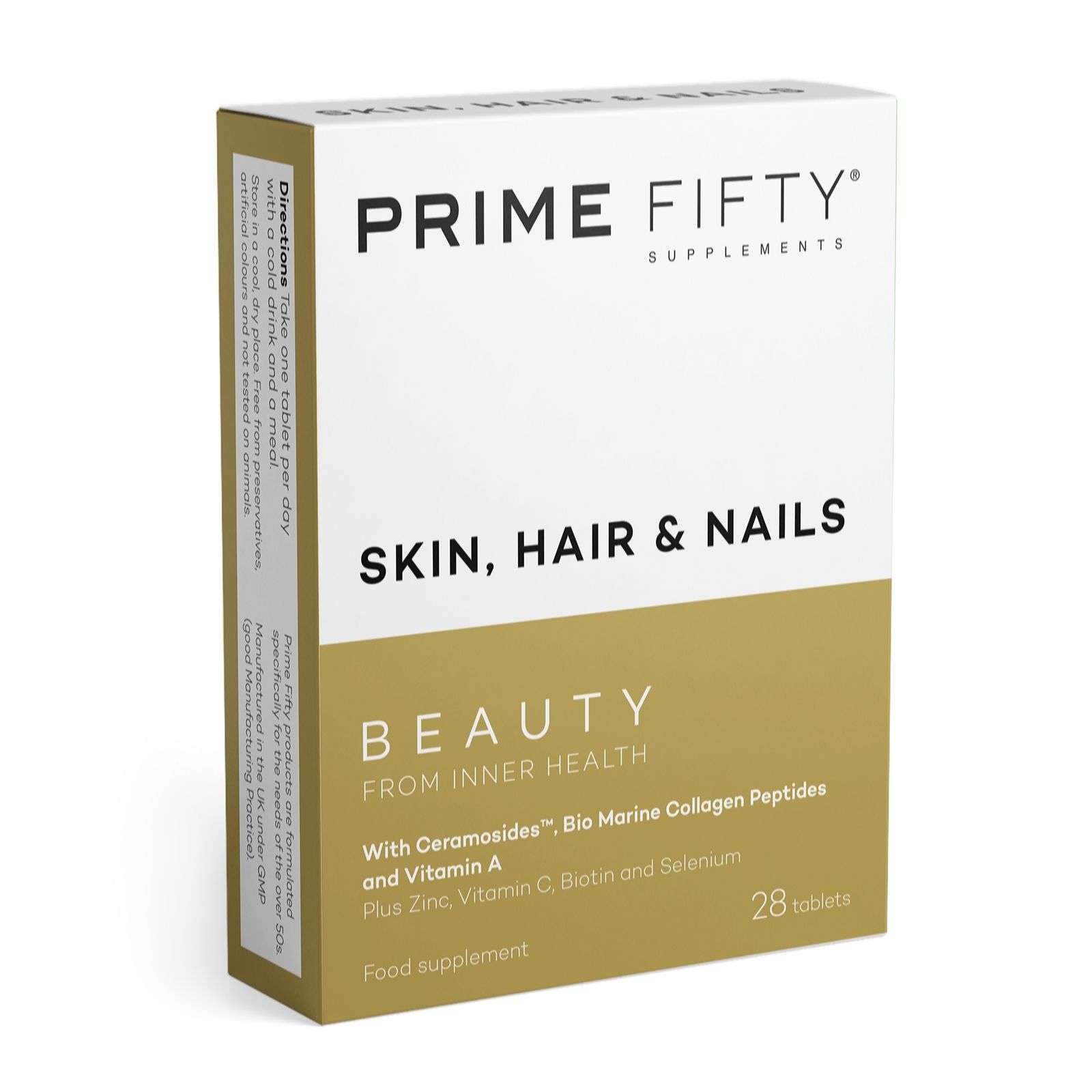 Prime Fifty Skin, Hair & Nails Anti-Ageing Supplements 4 Week Supply