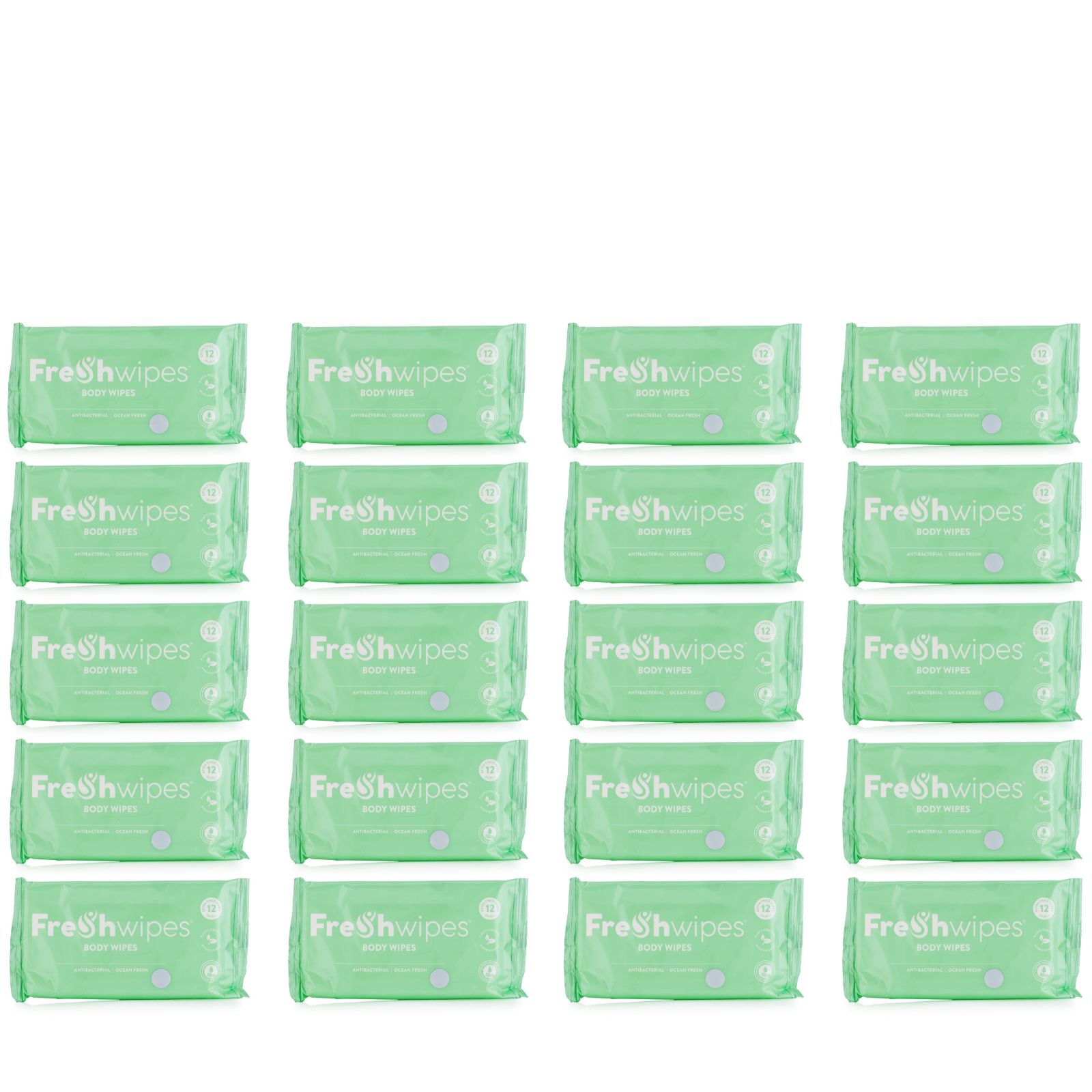 FreshWipes Body Wipes Set of 20 Packs
