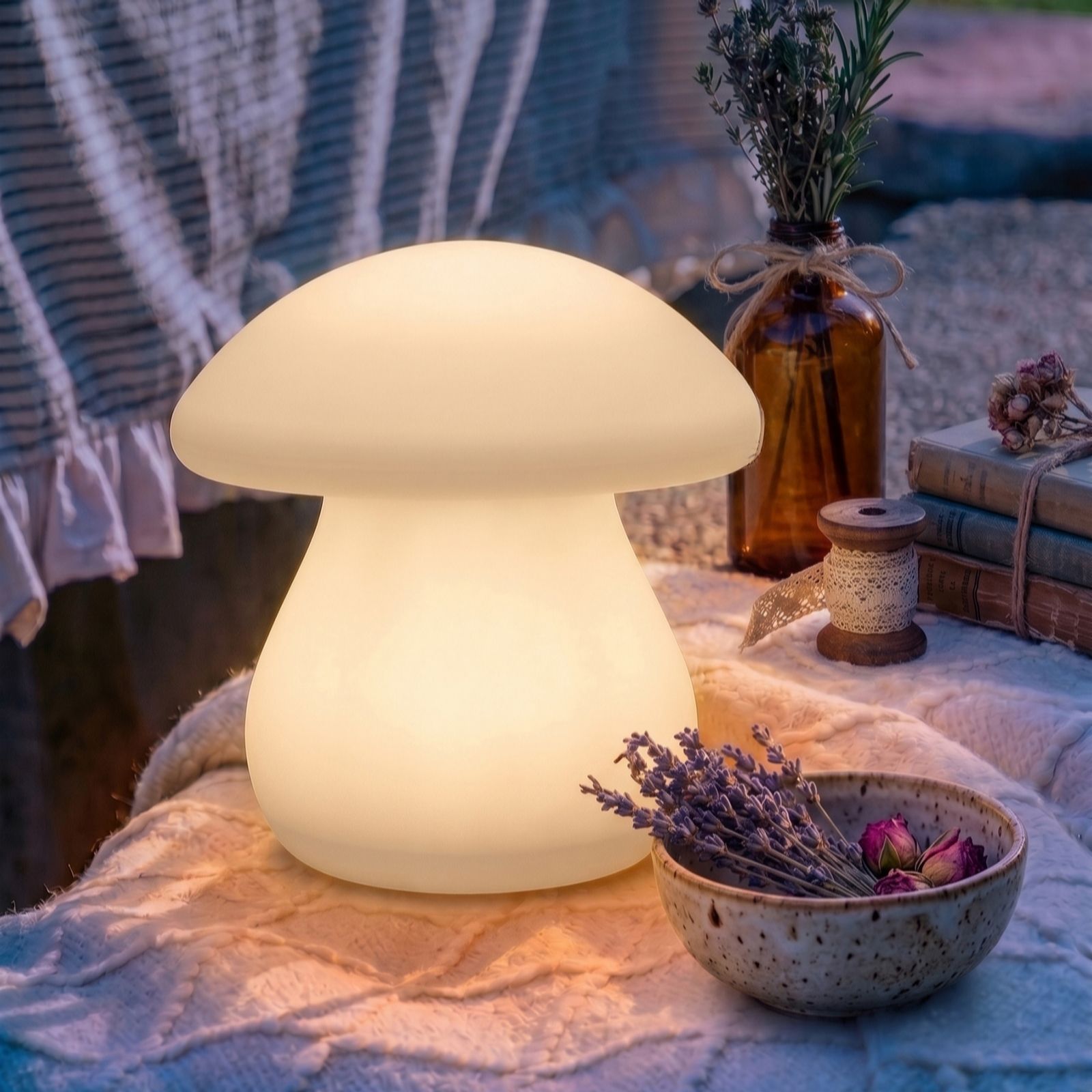 Solar Centre Shimmer Solar Mood Light Mushroom