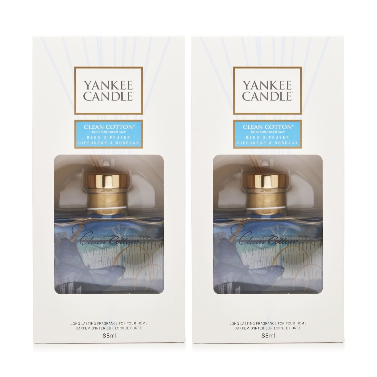 Outlet Yankee Candle Set of 2 Reed Diffusers QVC UK