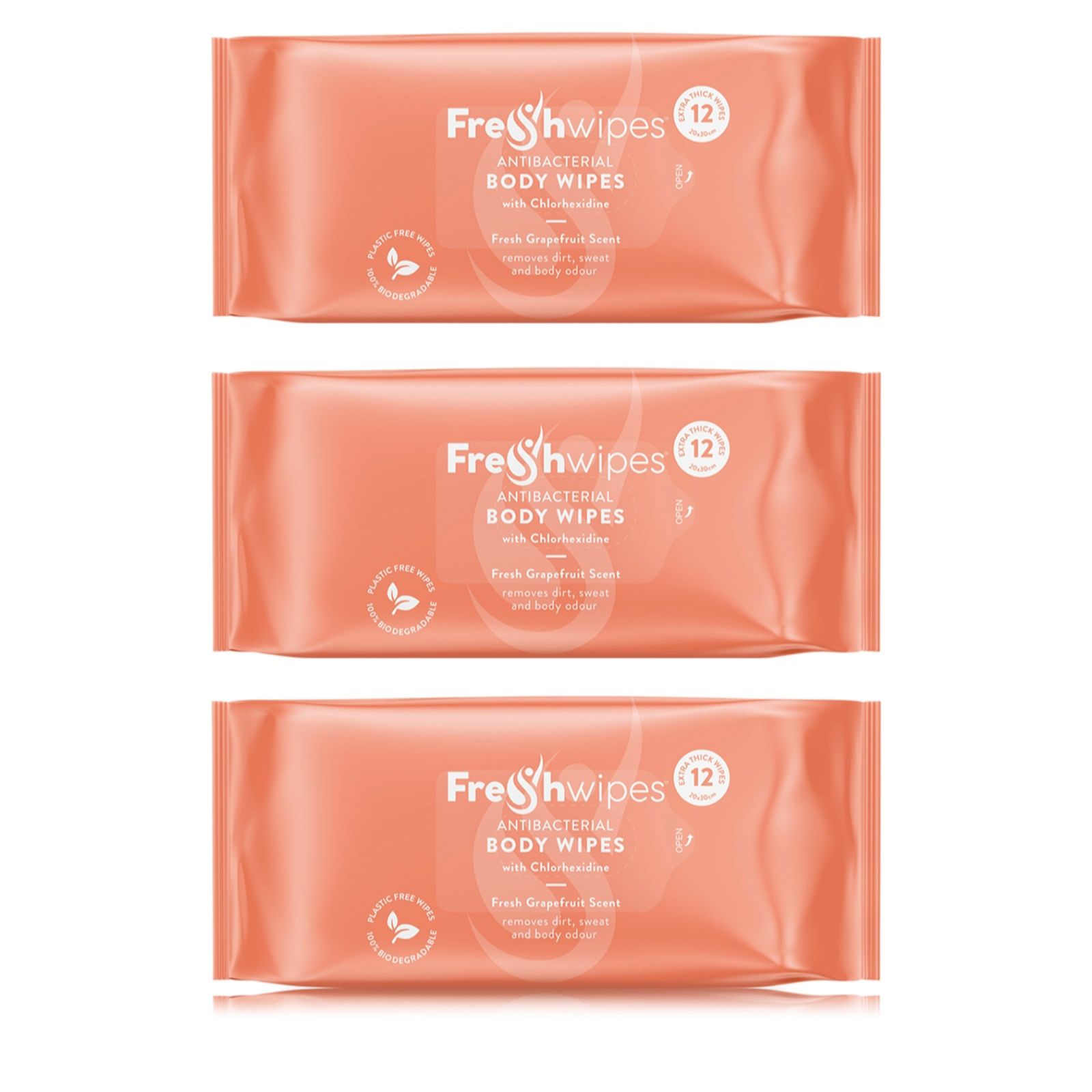 FreshWipes Body Wipes Set of 3 Packs