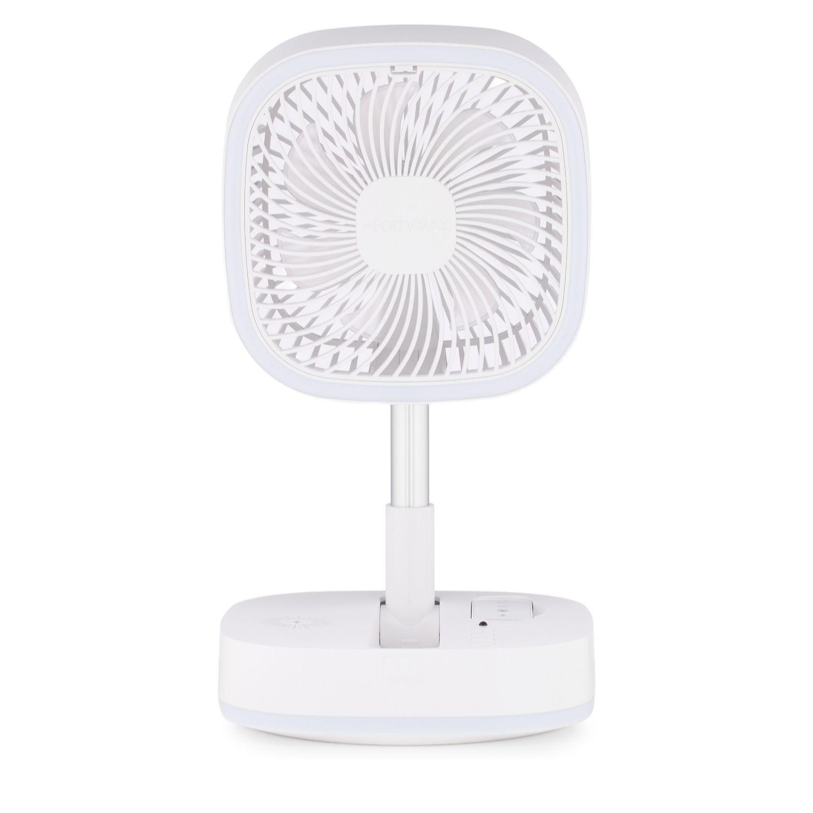 Bell & Howell Rechargeable Desk & Floor Fan with Phone Charger & Remote