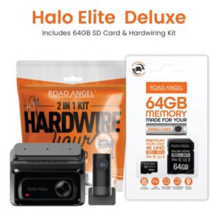 Road Angel Halo Elite Dual Dash Cam Bundle w/Sony Night Vision