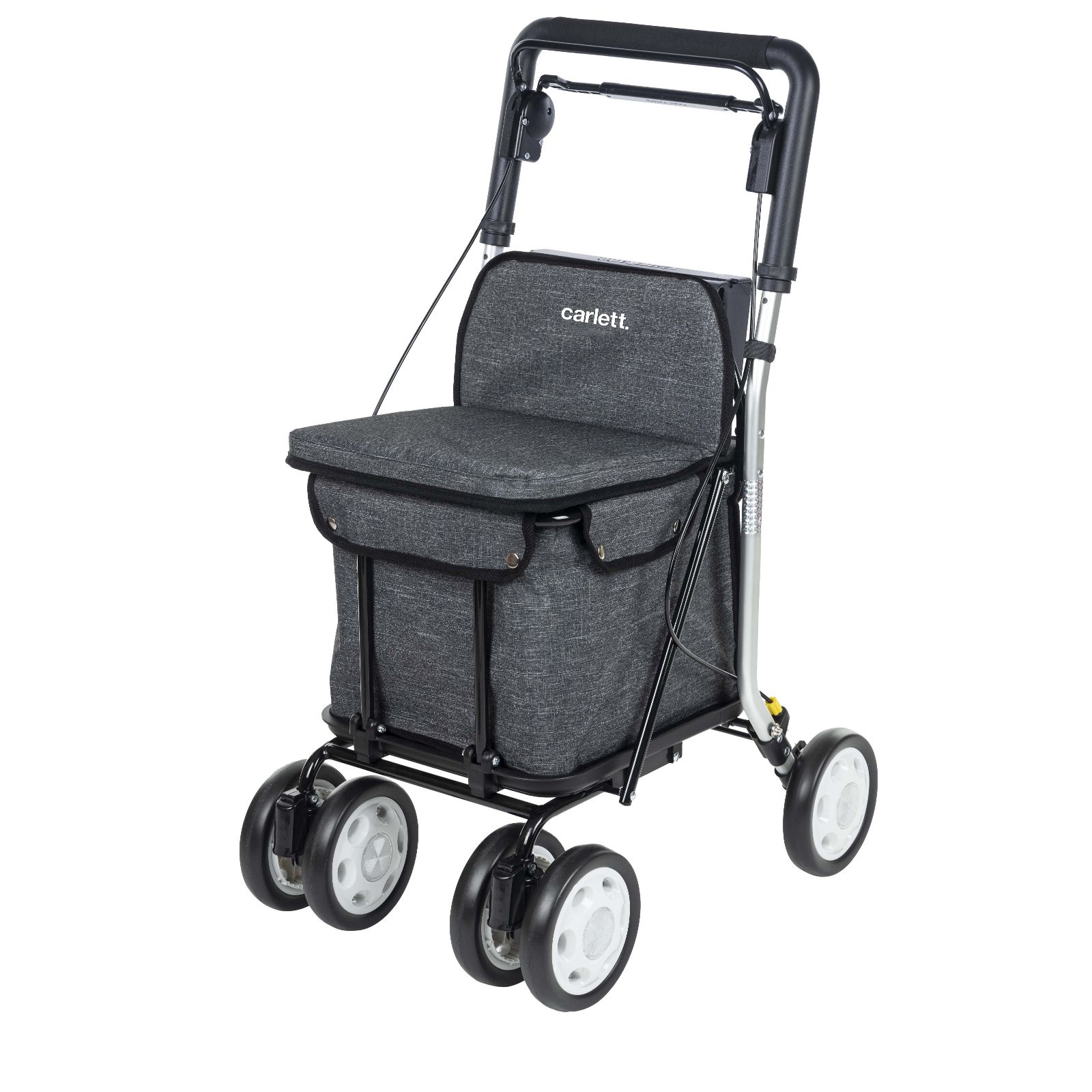 Carlett Comfort Move Shopping Trolley with Seat & Accessories