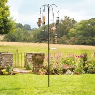 Thompson & Morgan Bird Feeding Station with 4 Bird Feeders